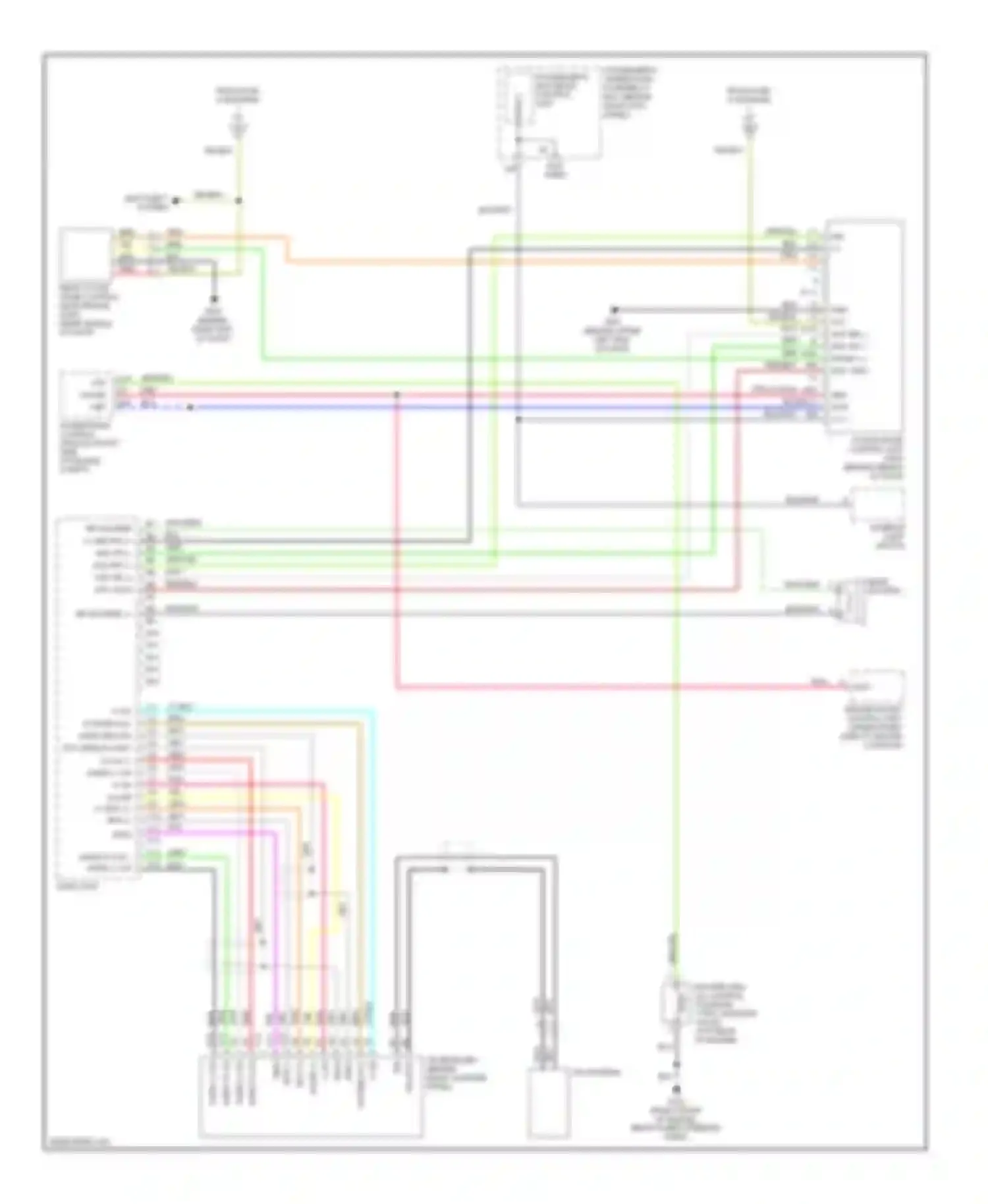 Wiring diagram system acc for Honda Pilot I (2004-2009) (1 of 1)