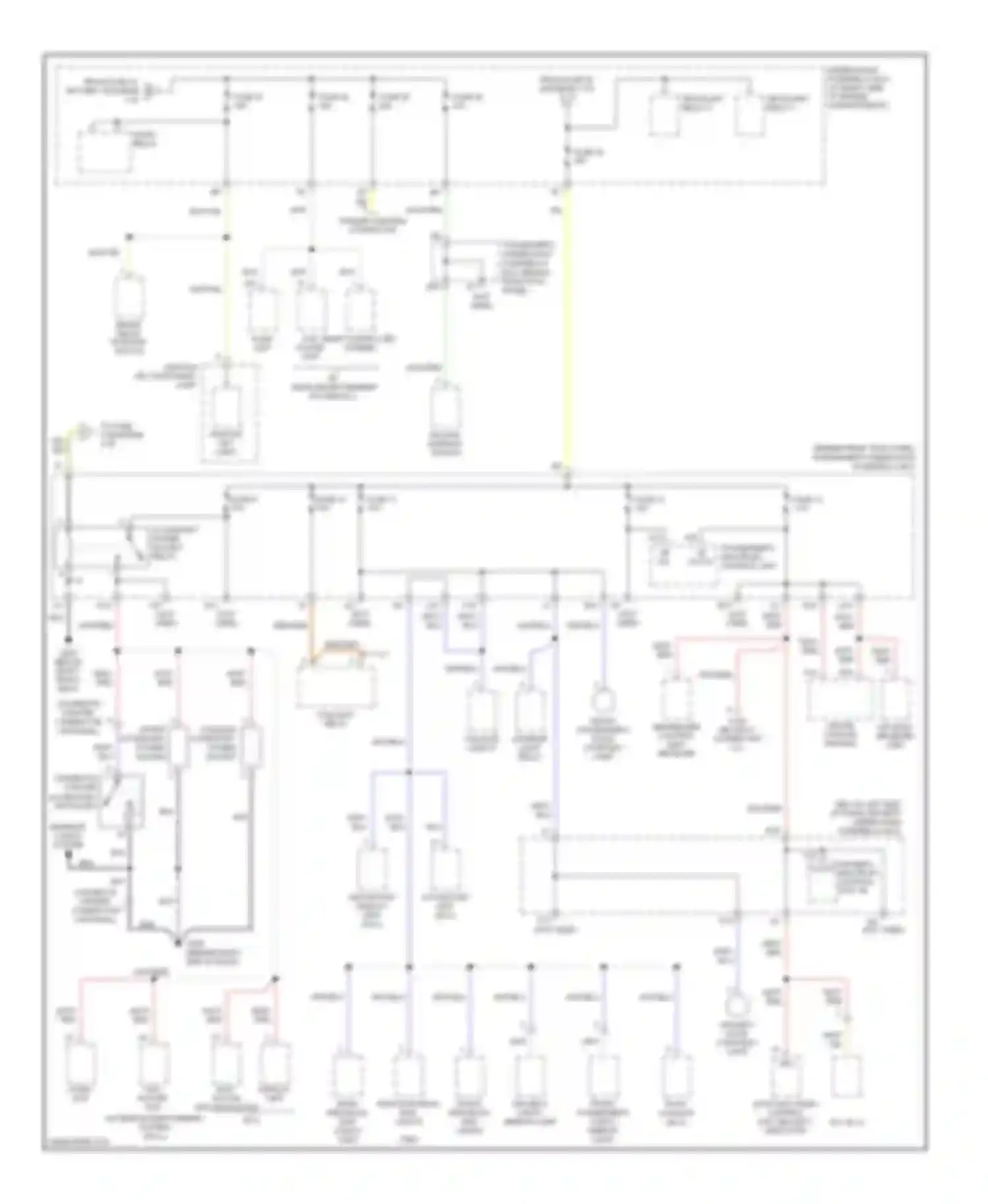 Wiring diagram console accessory power socket for Honda Pilot I (2004-2009)