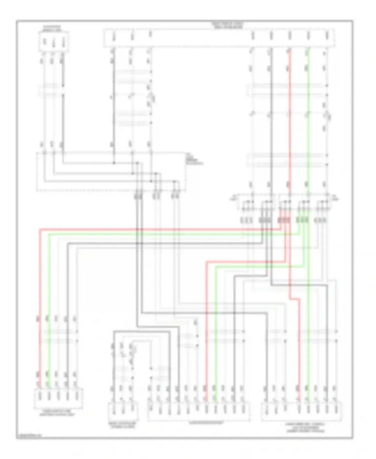 Pilot Honda II facelift (2011-2015): Ga-net bus/ga-net audio circuit, without navigation with xm radio