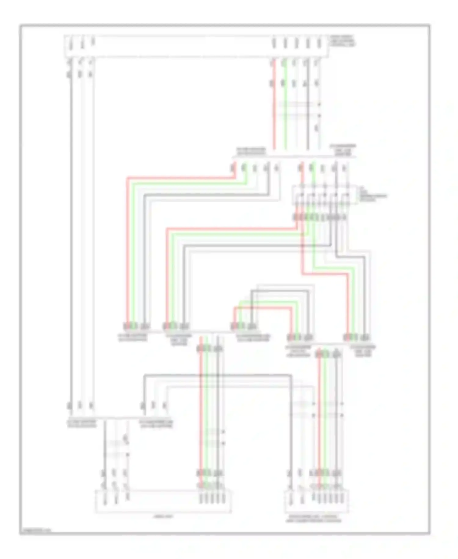 Pilot Honda II facelift (2011-2015): Ga-net bus/ga-net audio circuit, without navigation without xm radio