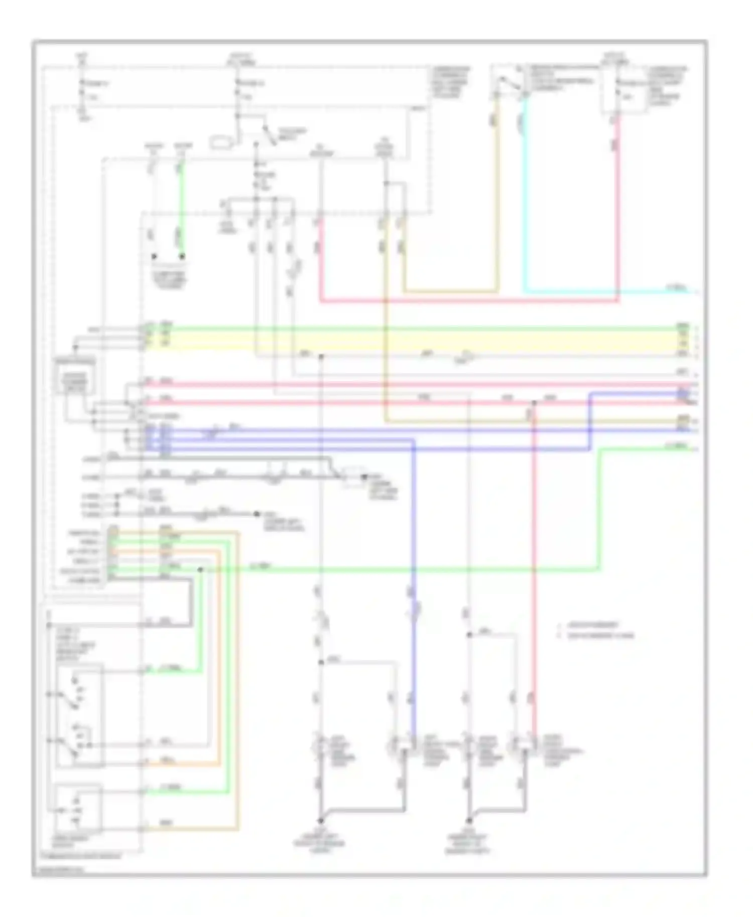 Pilot Honda II facelift (2011-2015): Exterior lamps circuit (1 of 4)