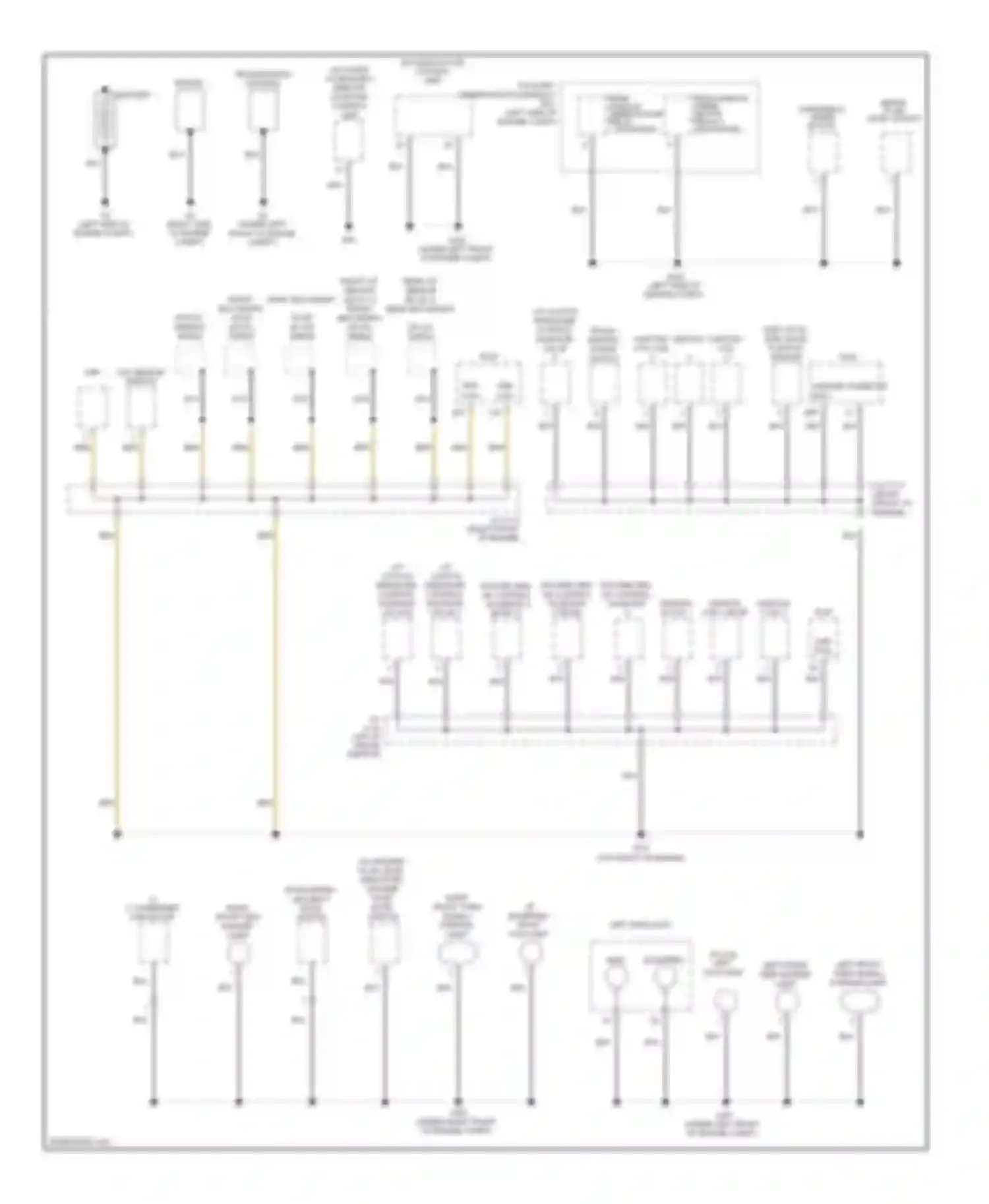 Pilot Honda II facelift (2011-2015): Ground distribution circuit (1 of 5)