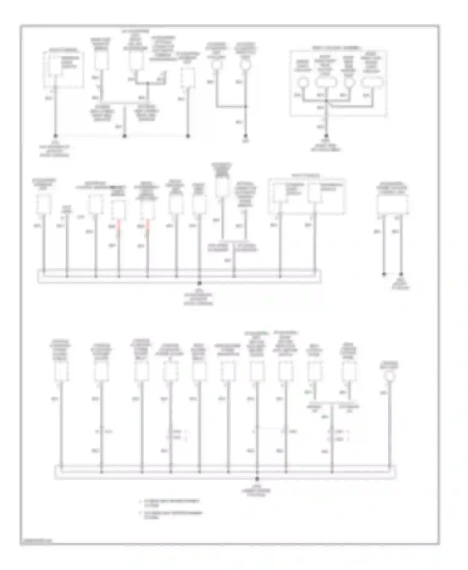 Pilot Honda II facelift (2011-2015): Ground distribution circuit (5 of 5)