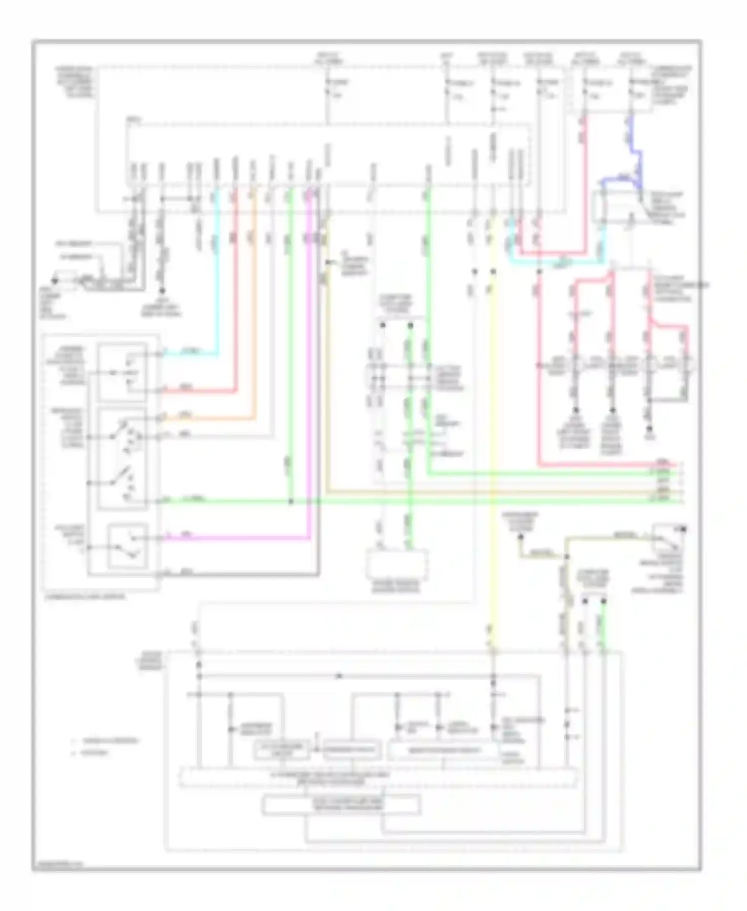 Pilot Honda II facelift (2011-2015): Headlights circuit (1 of 2)