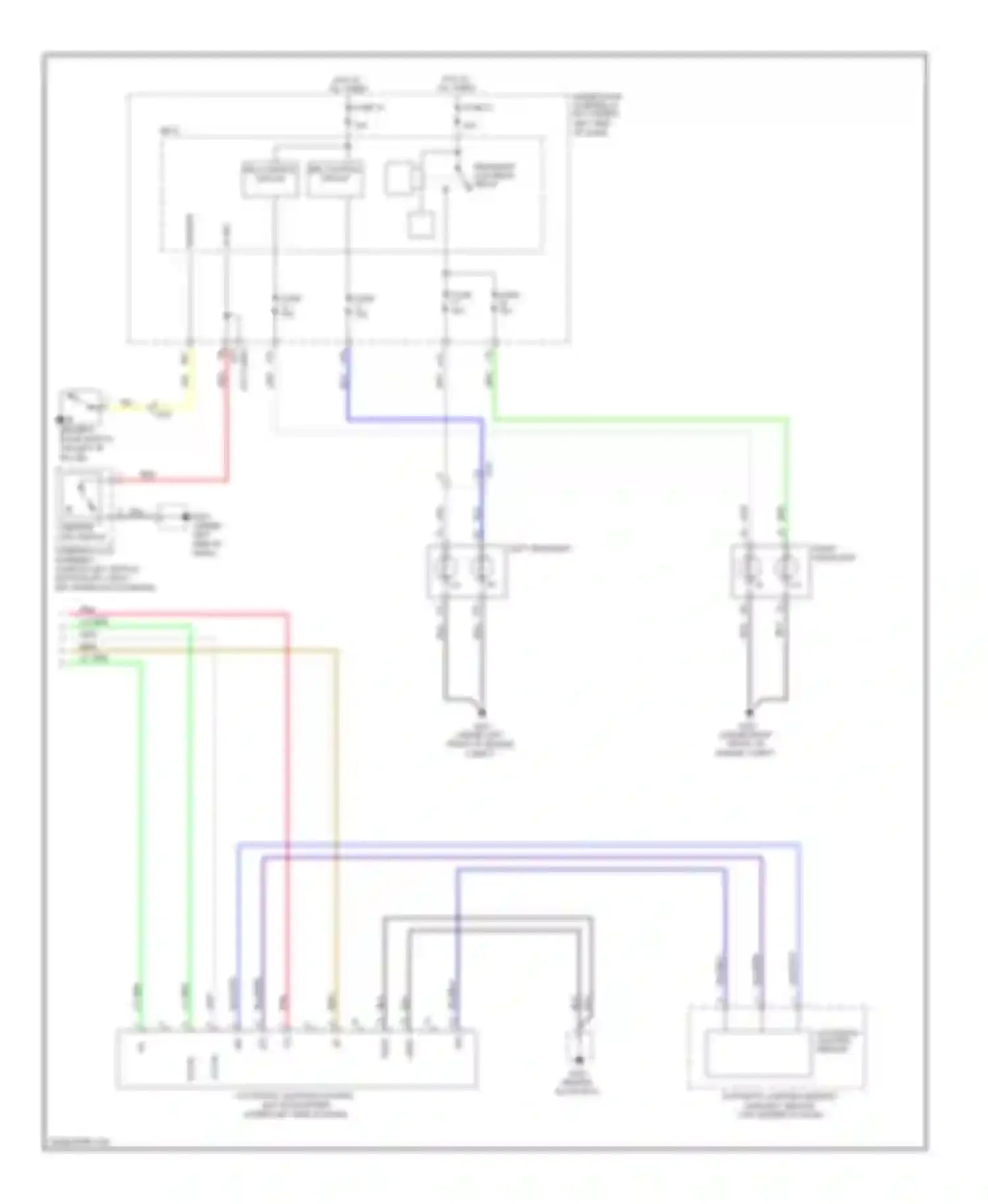 Pilot Honda II facelift (2011-2015): Headlights circuit (2 of 2)