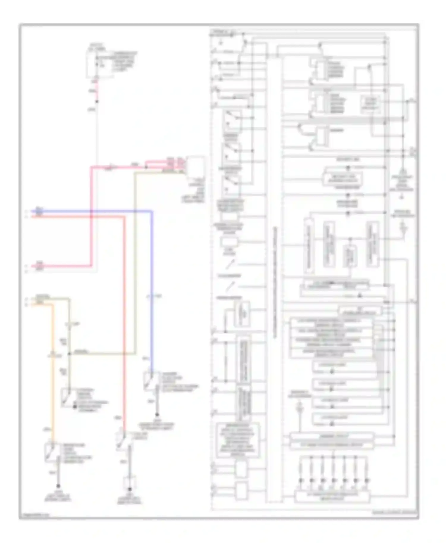 Pilot Honda II facelift (2011-2015): Instrument cluster circuit (2 of 2)