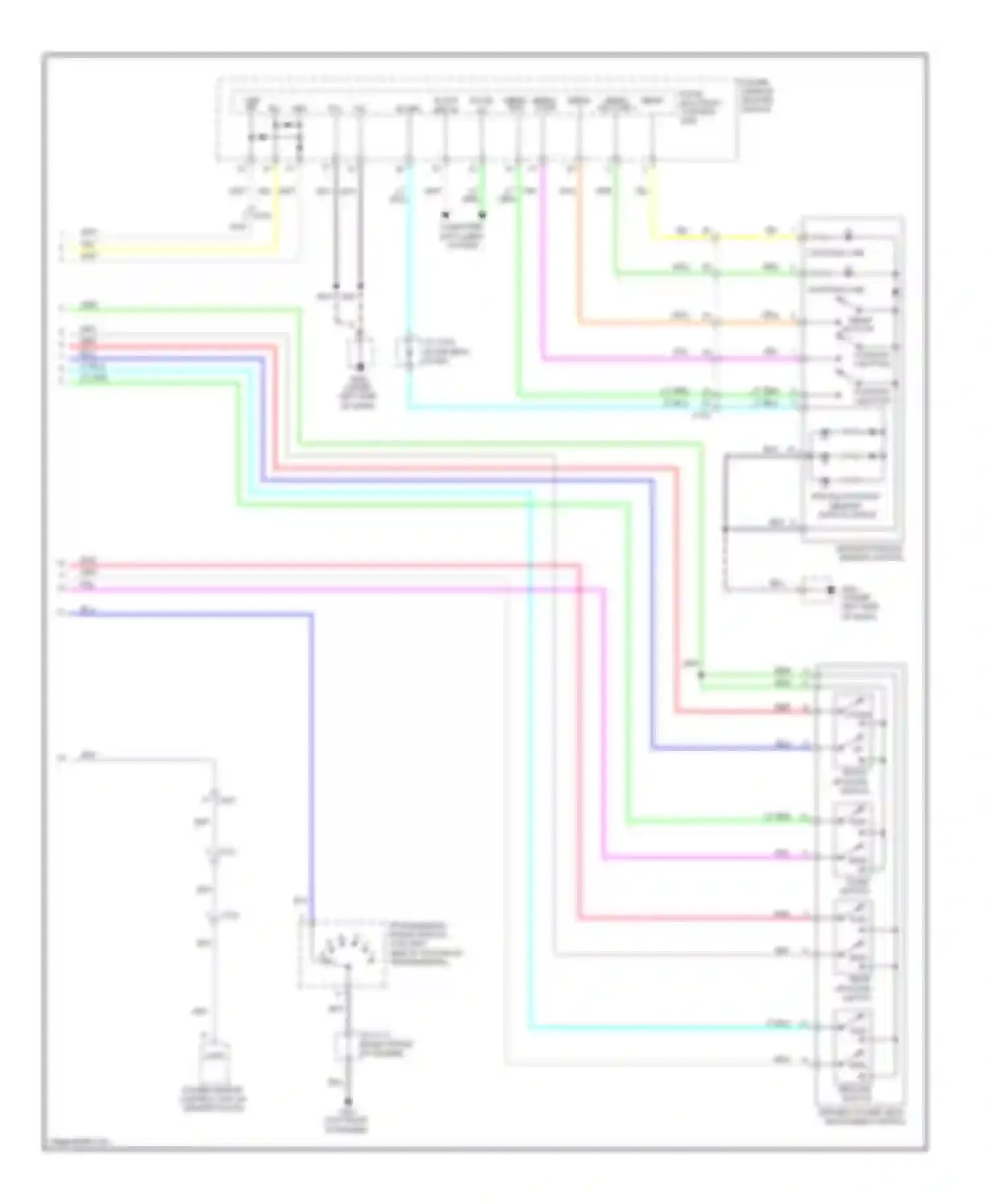 Pilot Honda II facelift (2011-2015): Memory seat circuit (2 of 2)