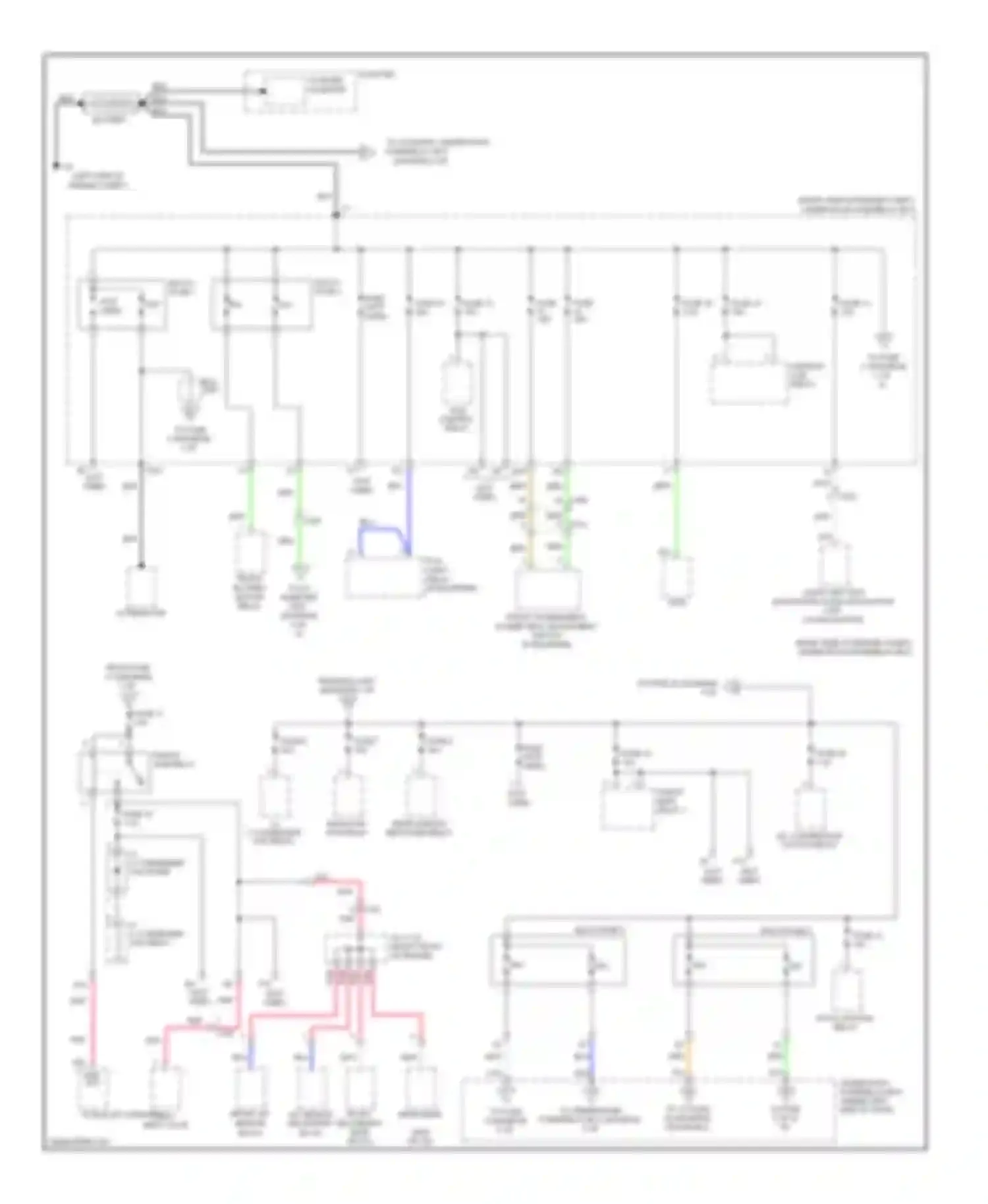 Pilot Honda II facelift (2011-2015): Power distribution circuit (1 of 9)