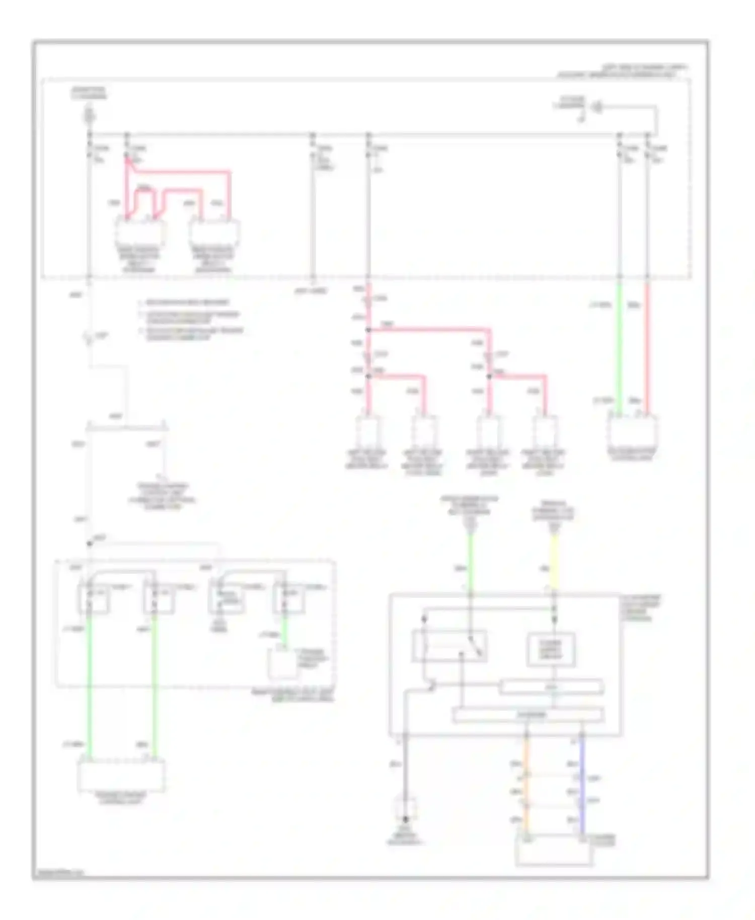 Pilot Honda II facelift (2011-2015): Power distribution circuit (3 of 9)
