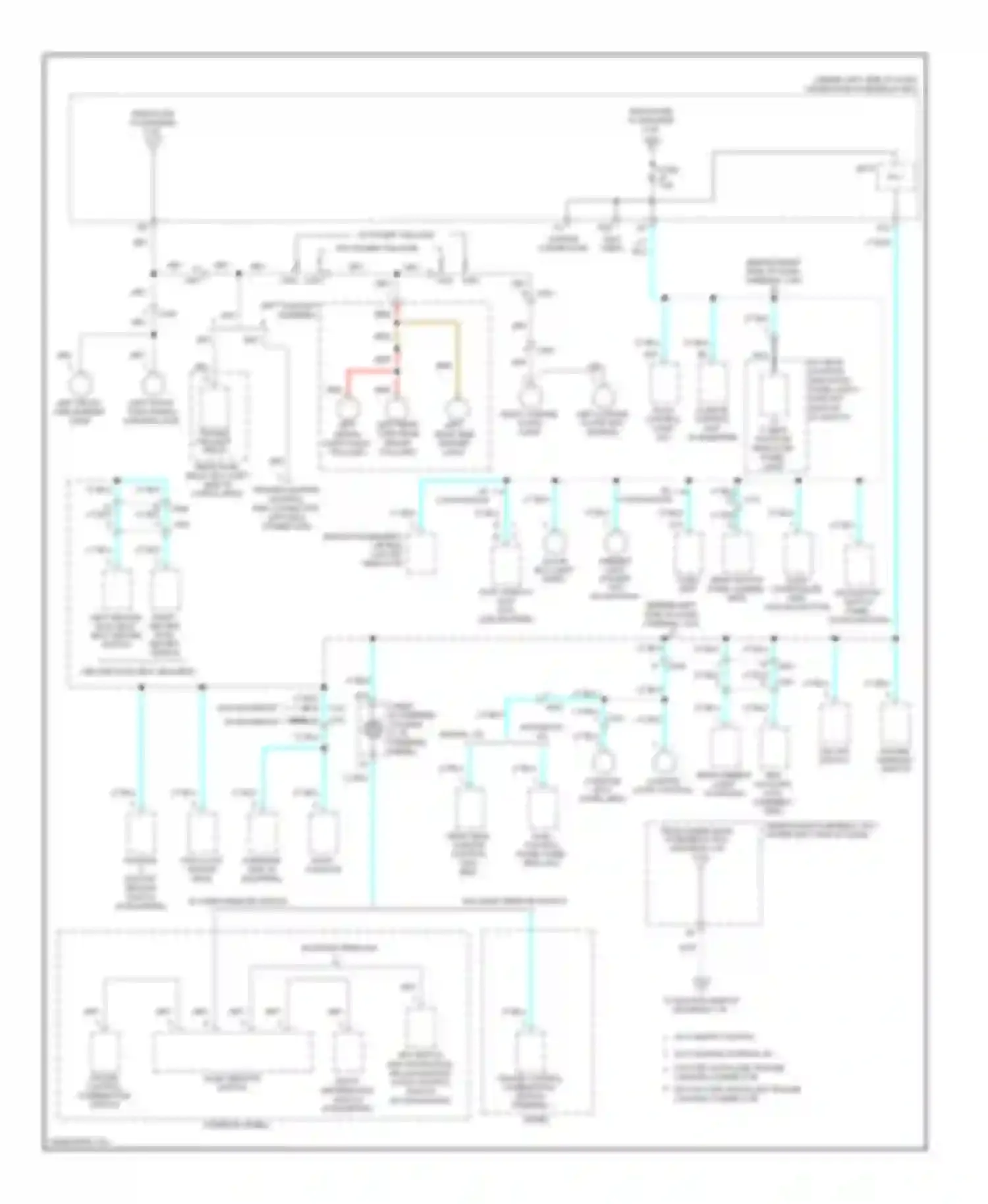 Pilot Honda II facelift (2011-2015): Power distribution circuit (6 of 9)