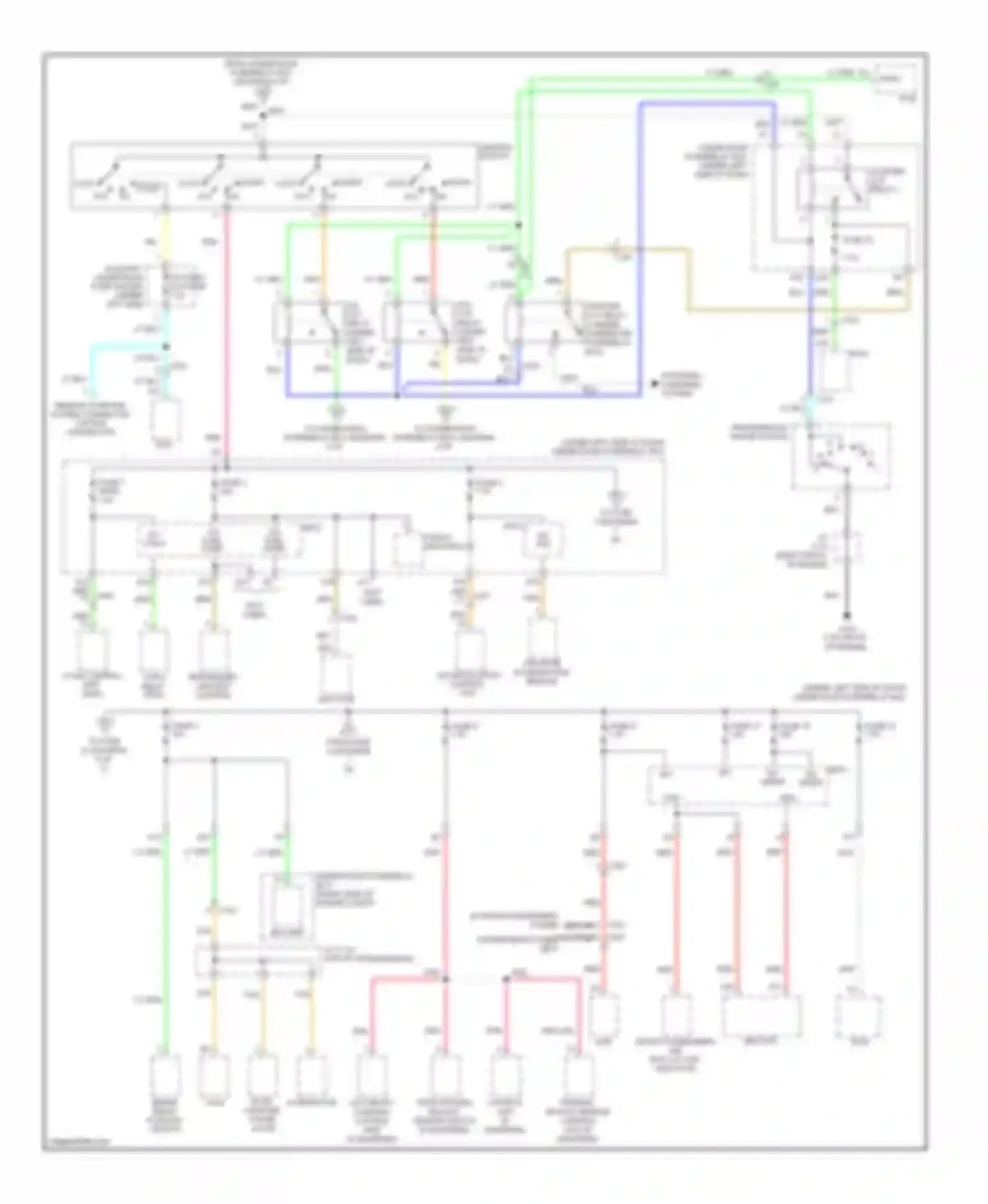 Pilot Honda II facelift (2011-2015): Power distribution circuit (7 of 9)