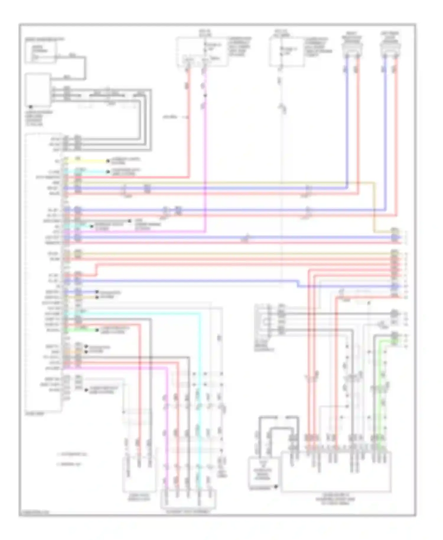 Pilot Honda II facelift (2011-2015): Base radio circuit (1 of 3)