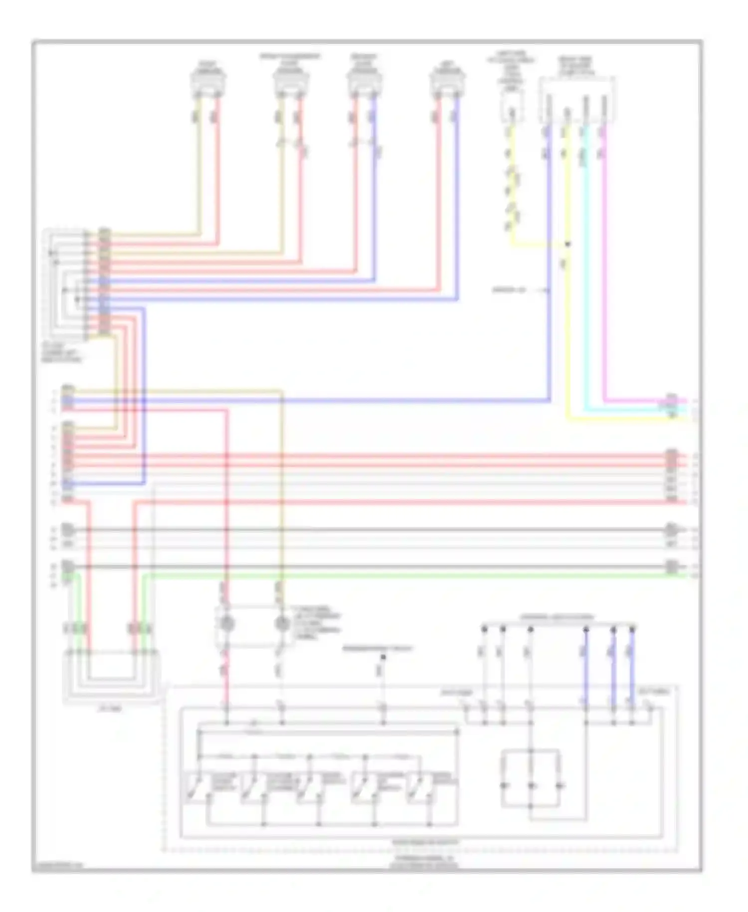 Pilot Honda II facelift (2011-2015): Base radio circuit (2 of 3)