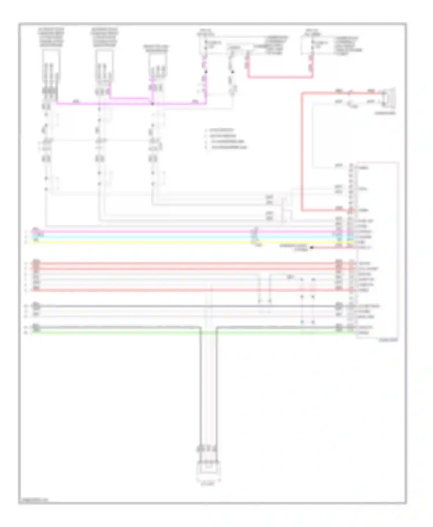 Pilot Honda II facelift (2011-2015): Base radio circuit (3 of 3)