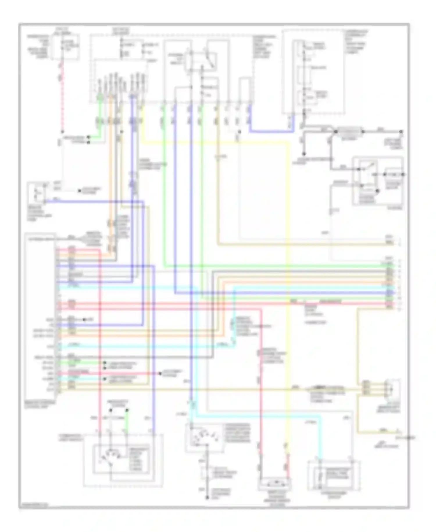 Pilot Honda II facelift (2011-2015): Remote starting circuit (1 of 2)