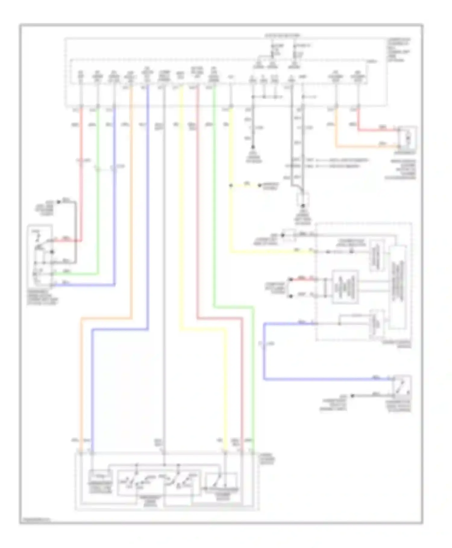 Pilot Honda II facelift (2011-2015): Front wiper/washer circuit