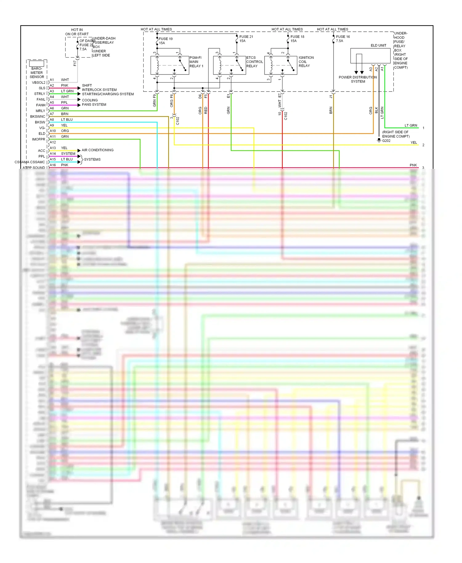 Wiring diagram blu for Honda Pilot II facelift (2011-2015) (15 of 92)