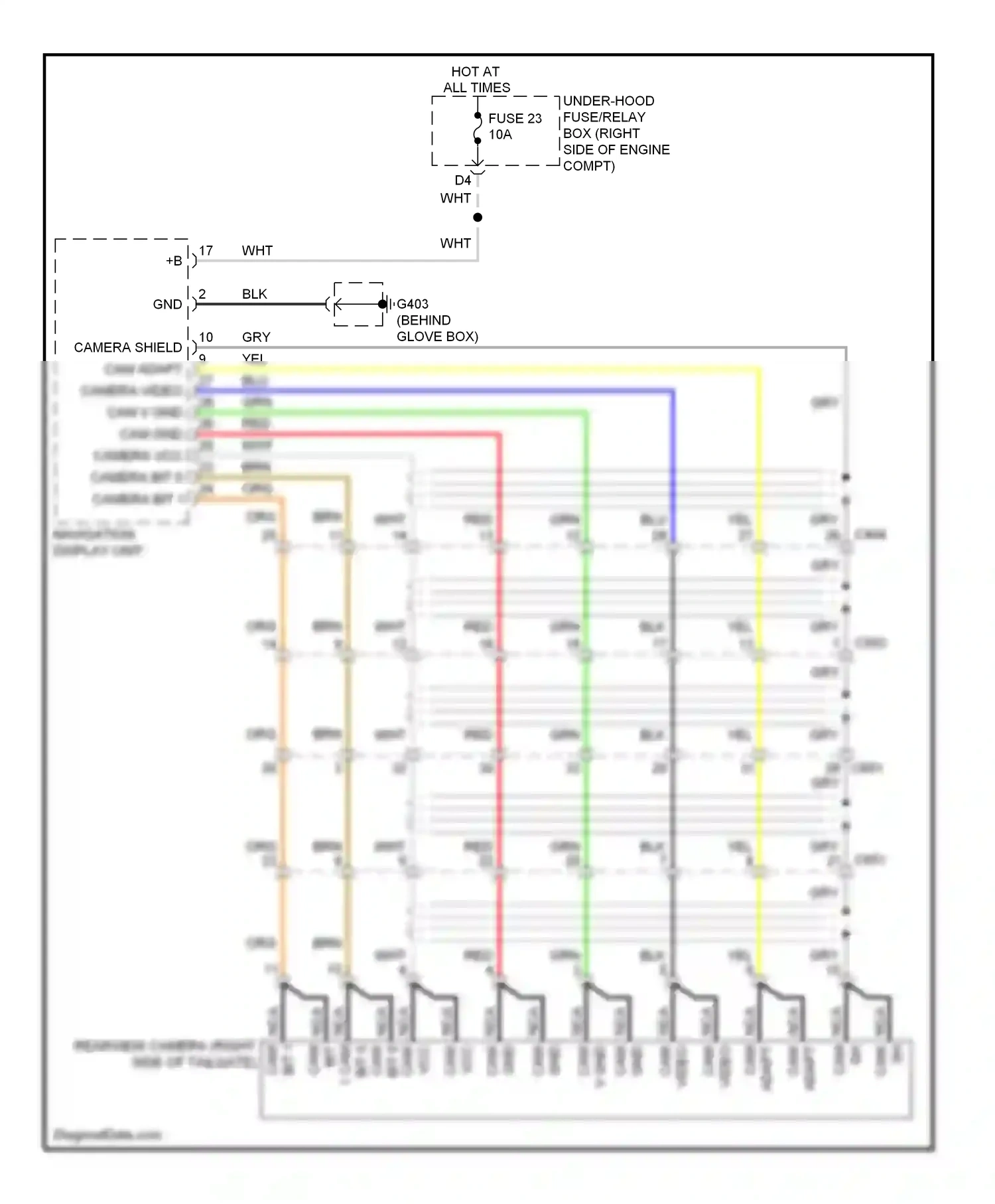 Wiring diagram cam gnd for Honda Pilot II facelift (2011-2015) (1 of 2)