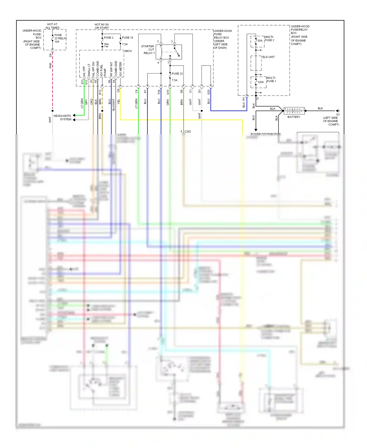 Wiring diagram fuse 2 for Honda Pilot II facelift (2011-2015) (4 of 5)