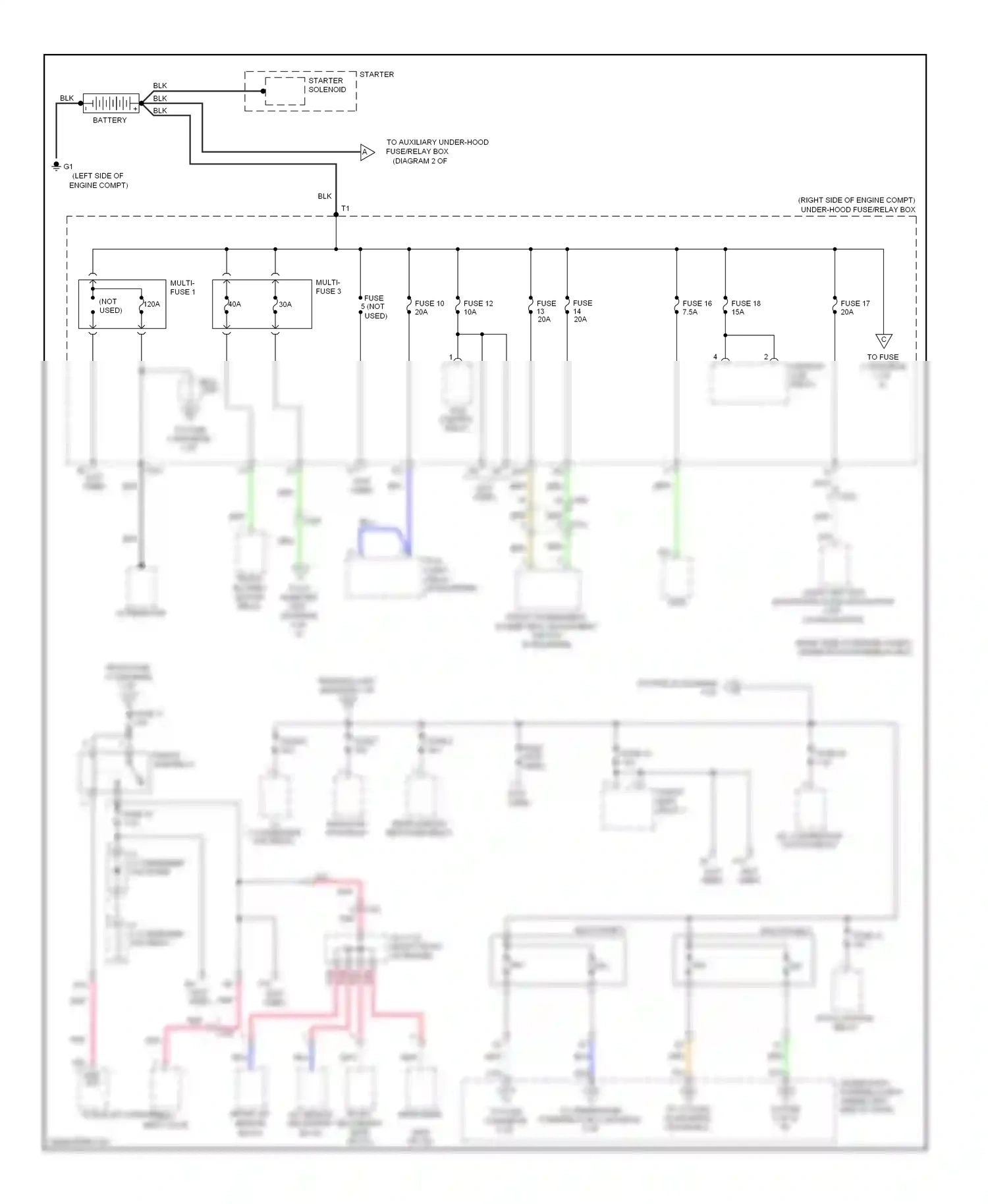 Wiring diagram fuse 6 for Honda Pilot II facelift (2011-2015) (4 of 4)