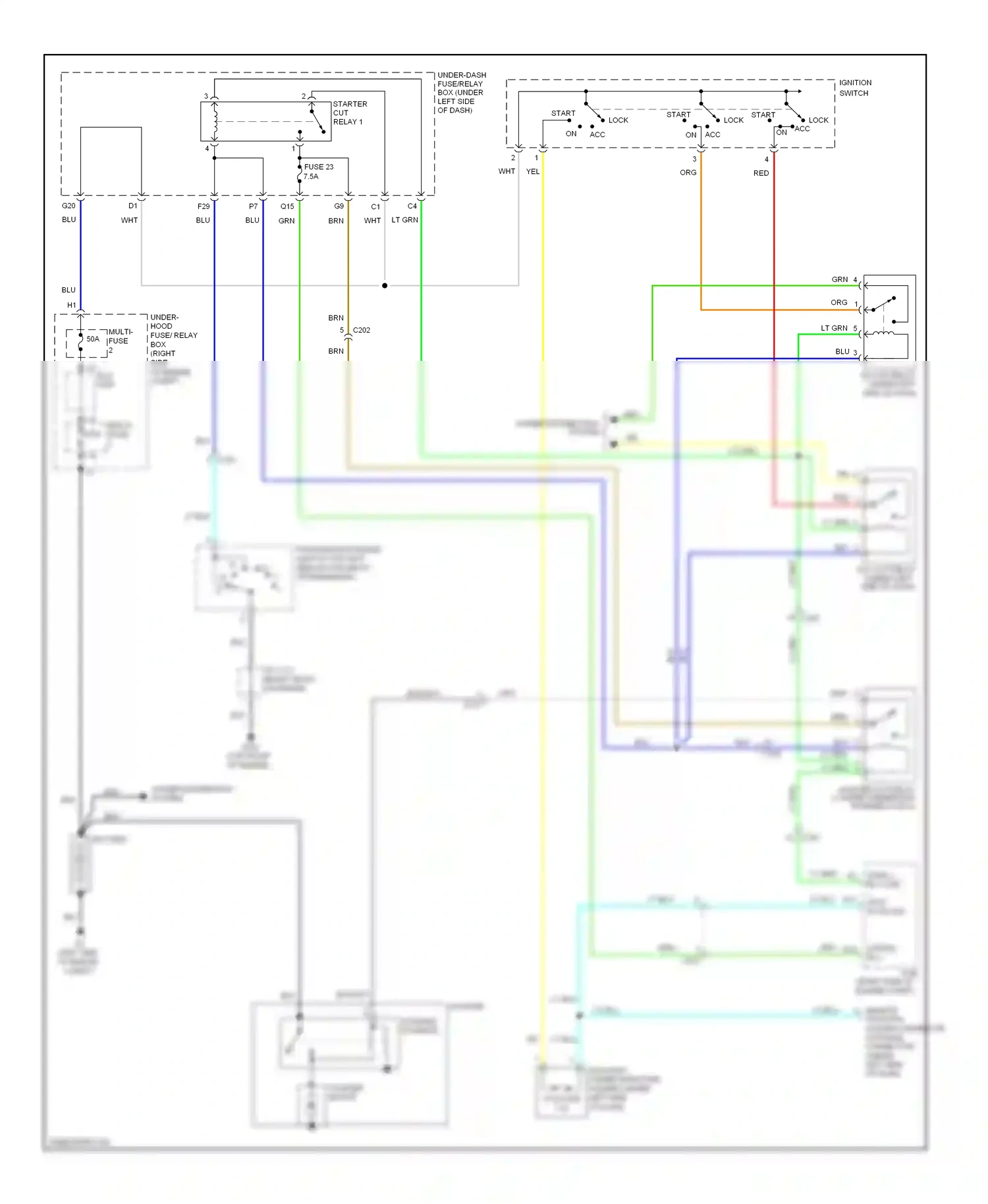 Wiring diagram grn for Honda Pilot II facelift (2011-2015) (86 of 92)