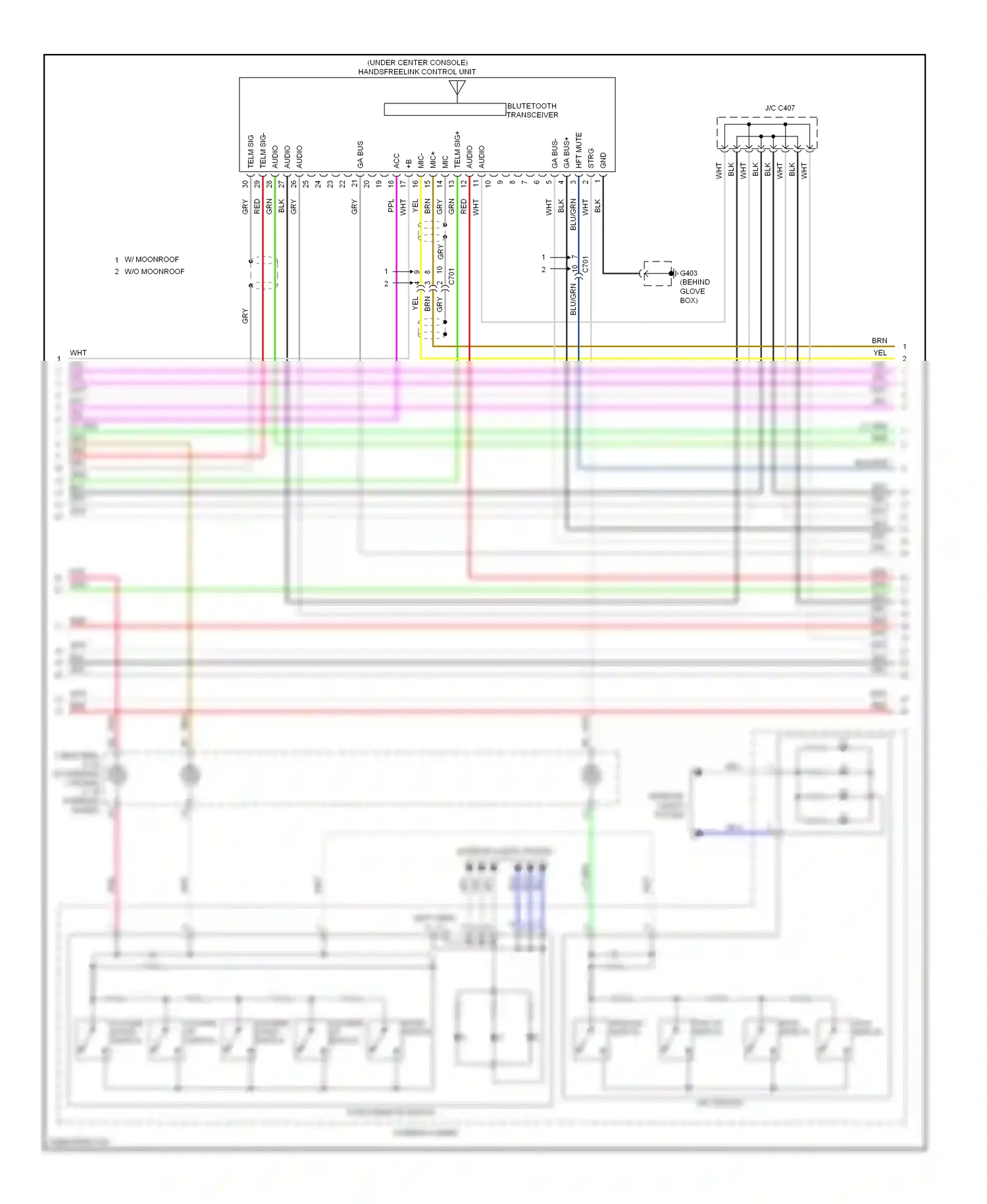 Wiring diagram grn for Honda Pilot II facelift (2011-2015) (76 of 92)