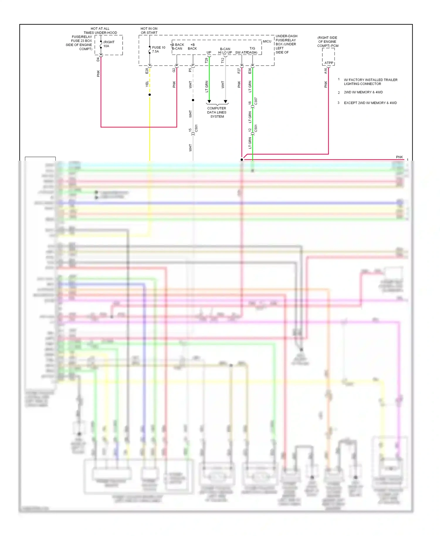 Wiring diagram gry for Honda Pilot II facelift (2011-2015) (85 of 87)