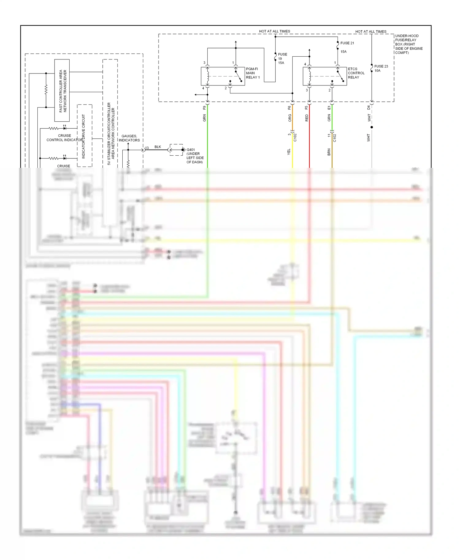 Wiring diagram gry for Honda Pilot II facelift (2011-2015) (14 of 87)