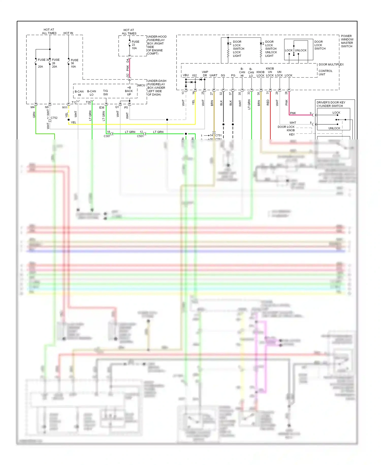 Wiring diagram gry for Honda Pilot II facelift (2011-2015) (6 of 87)