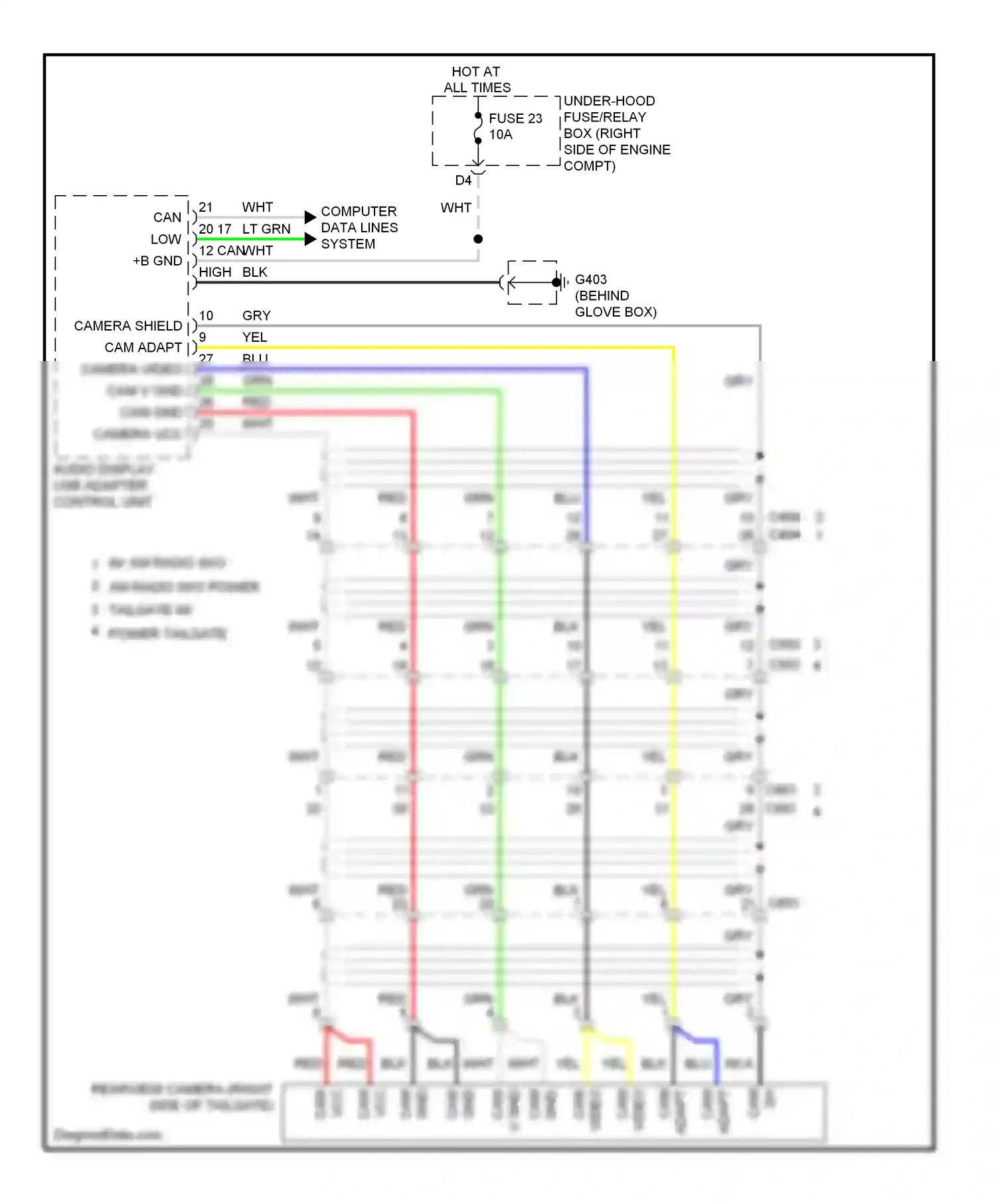 Wiring diagram lt grn for Honda Pilot II facelift (2011-2015) (40 of 78)