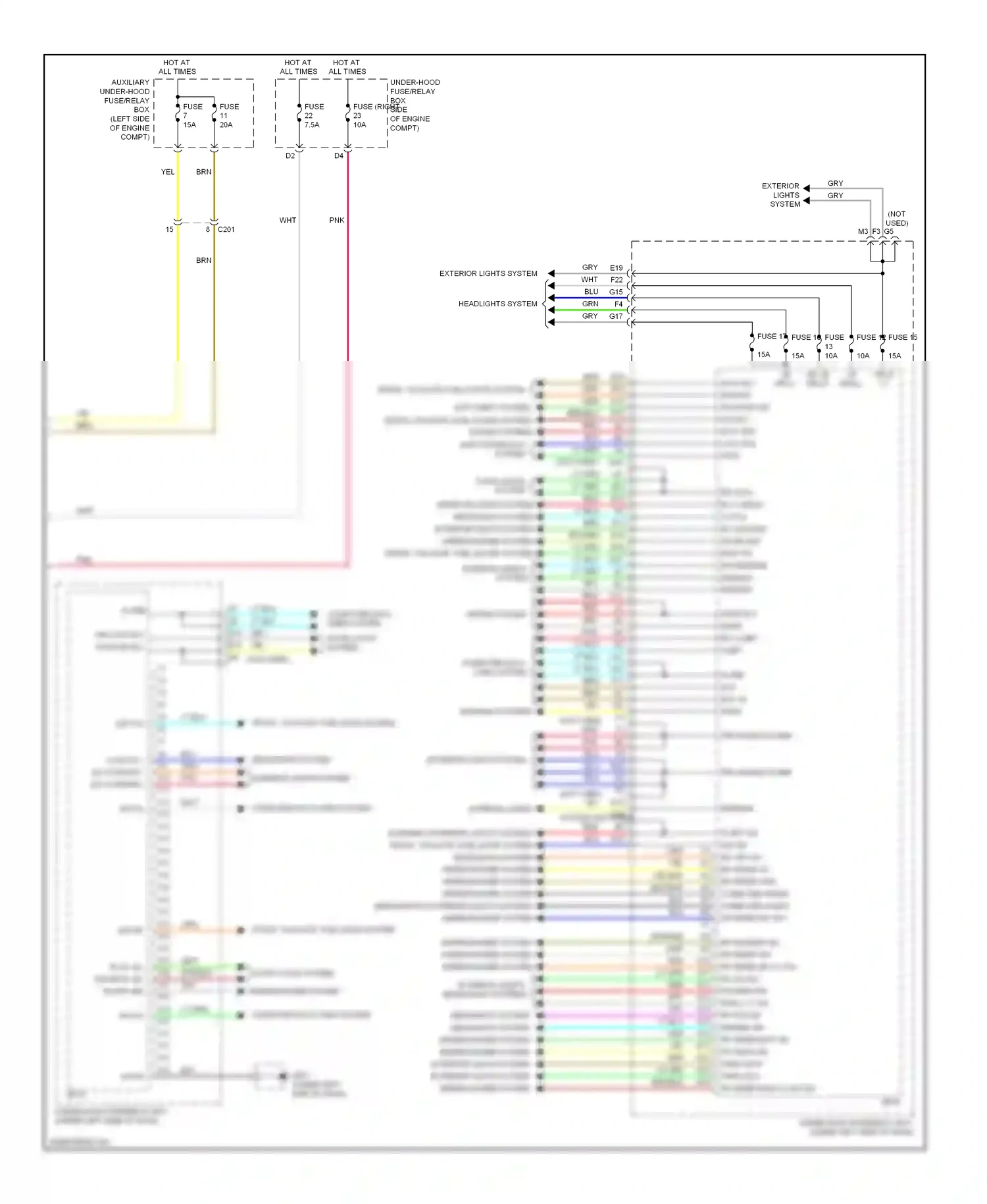 Wiring diagram red/blk for Honda Pilot II facelift (2011-2015) (2 of 10)