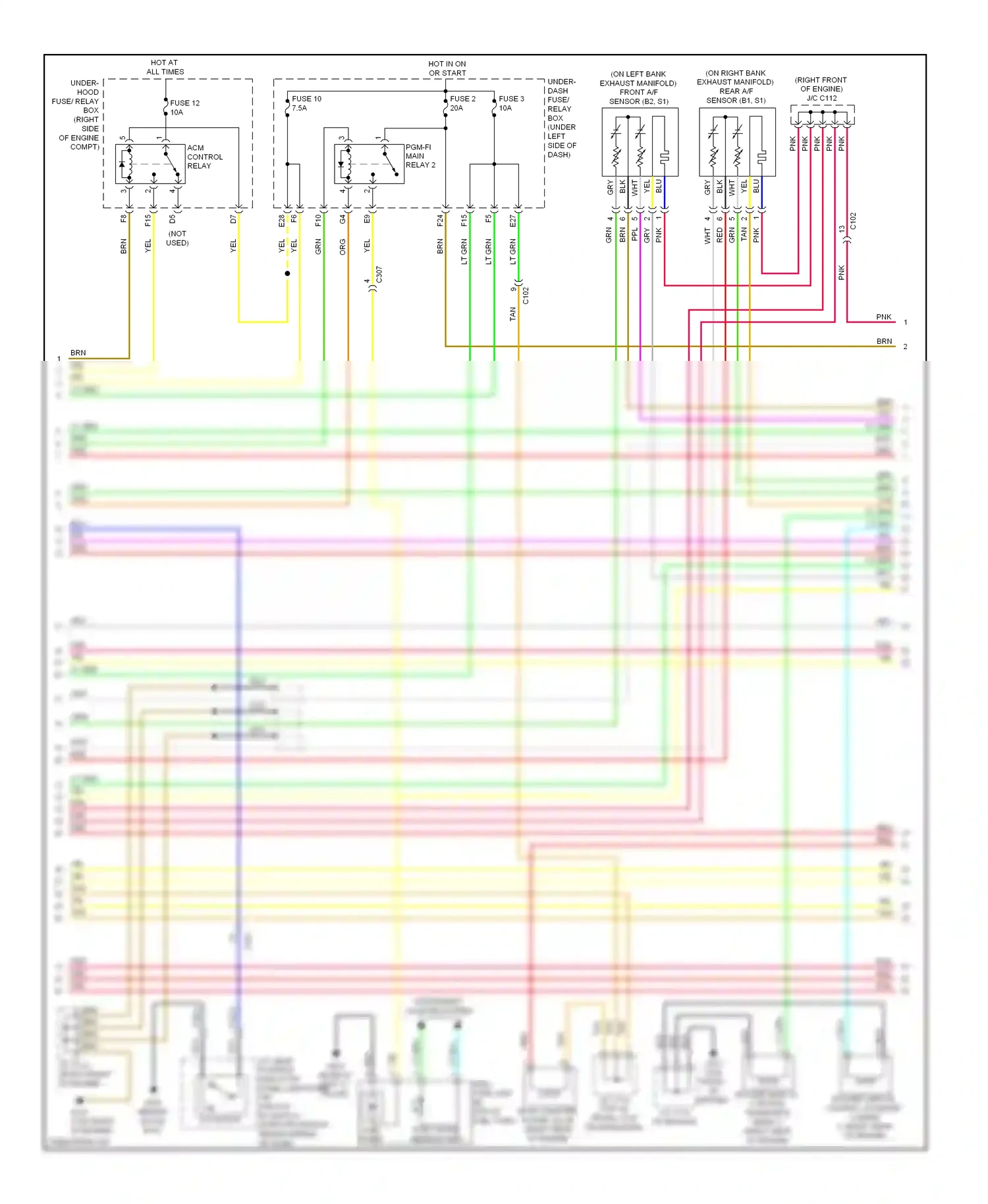 Wiring diagram wht for Honda Pilot II facelift (2011-2015) (85 of 105)