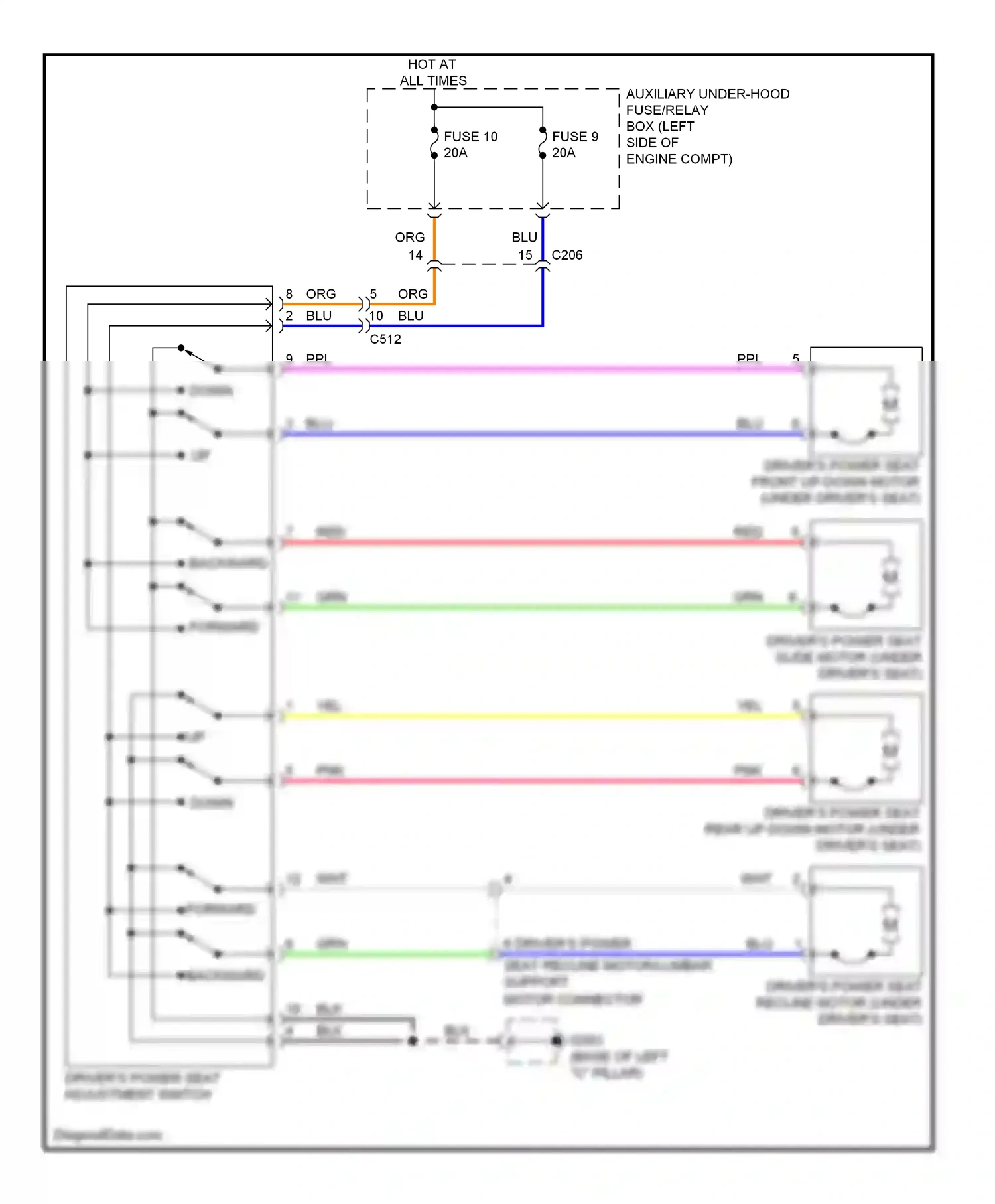 Wiring diagram wht for Honda Pilot II facelift (2011-2015) (62 of 105)