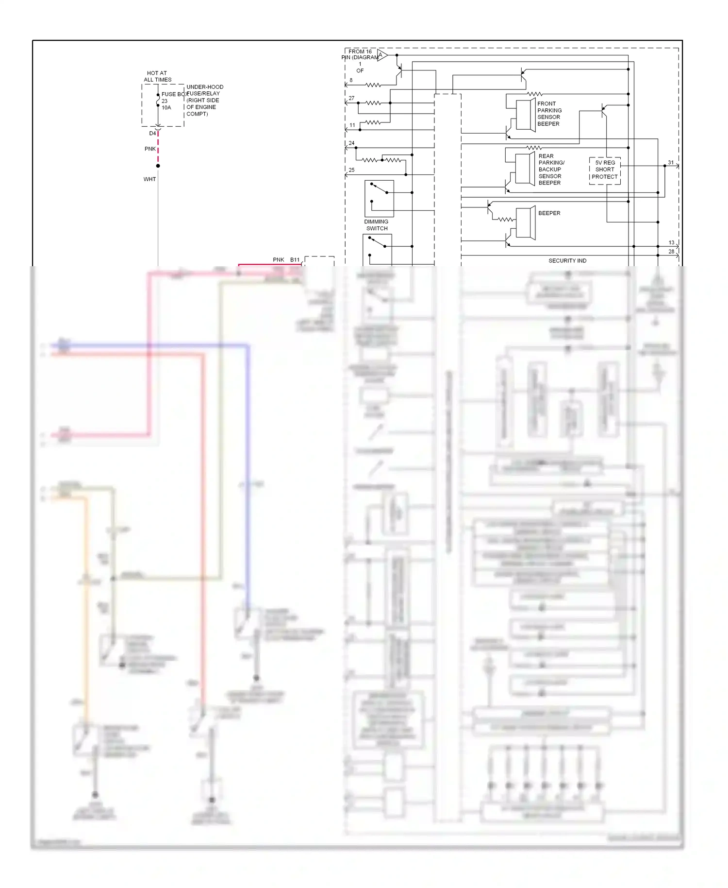 Wiring diagram yel for Honda Pilot II facelift (2011-2015) (36 of 103)