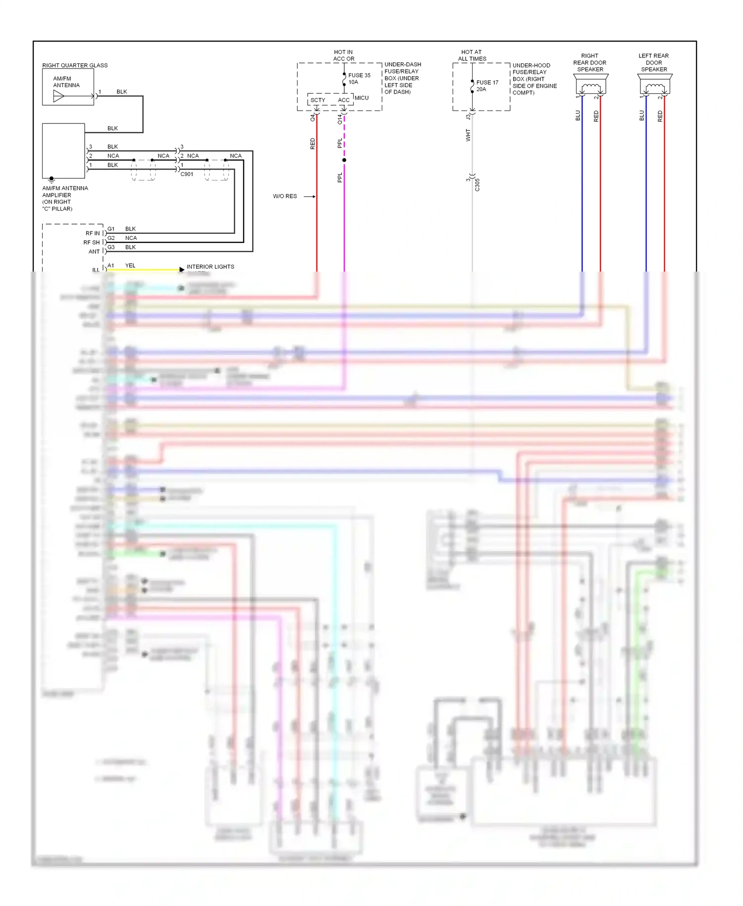 Wiring diagram yel for Honda Pilot II facelift (2011-2015) (71 of 103)