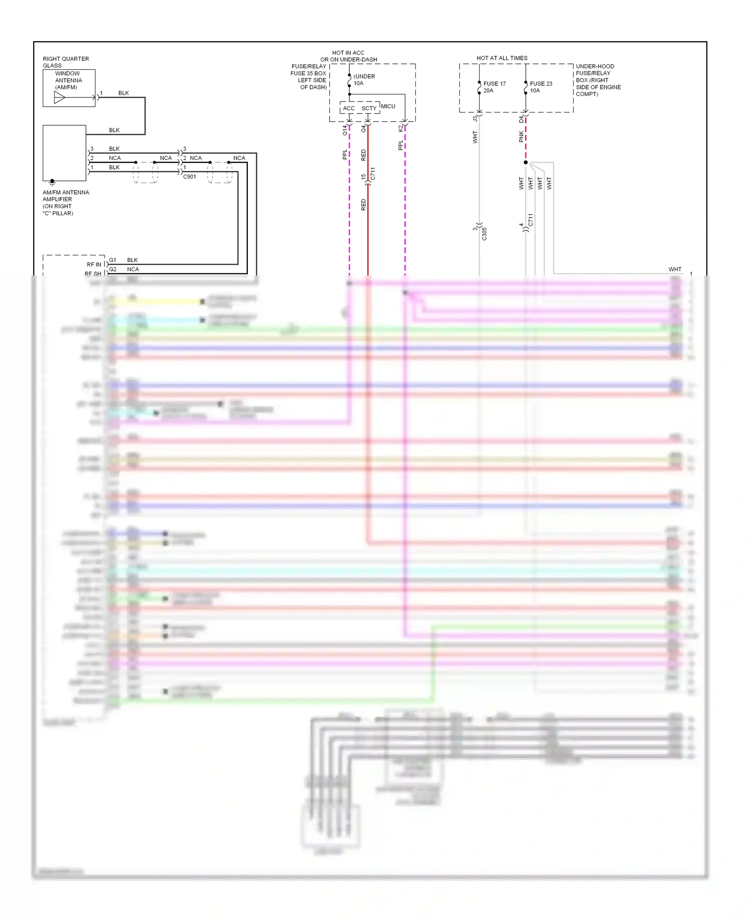 Wiring diagram yel for Honda Pilot II facelift (2011-2015) (83 of 103)