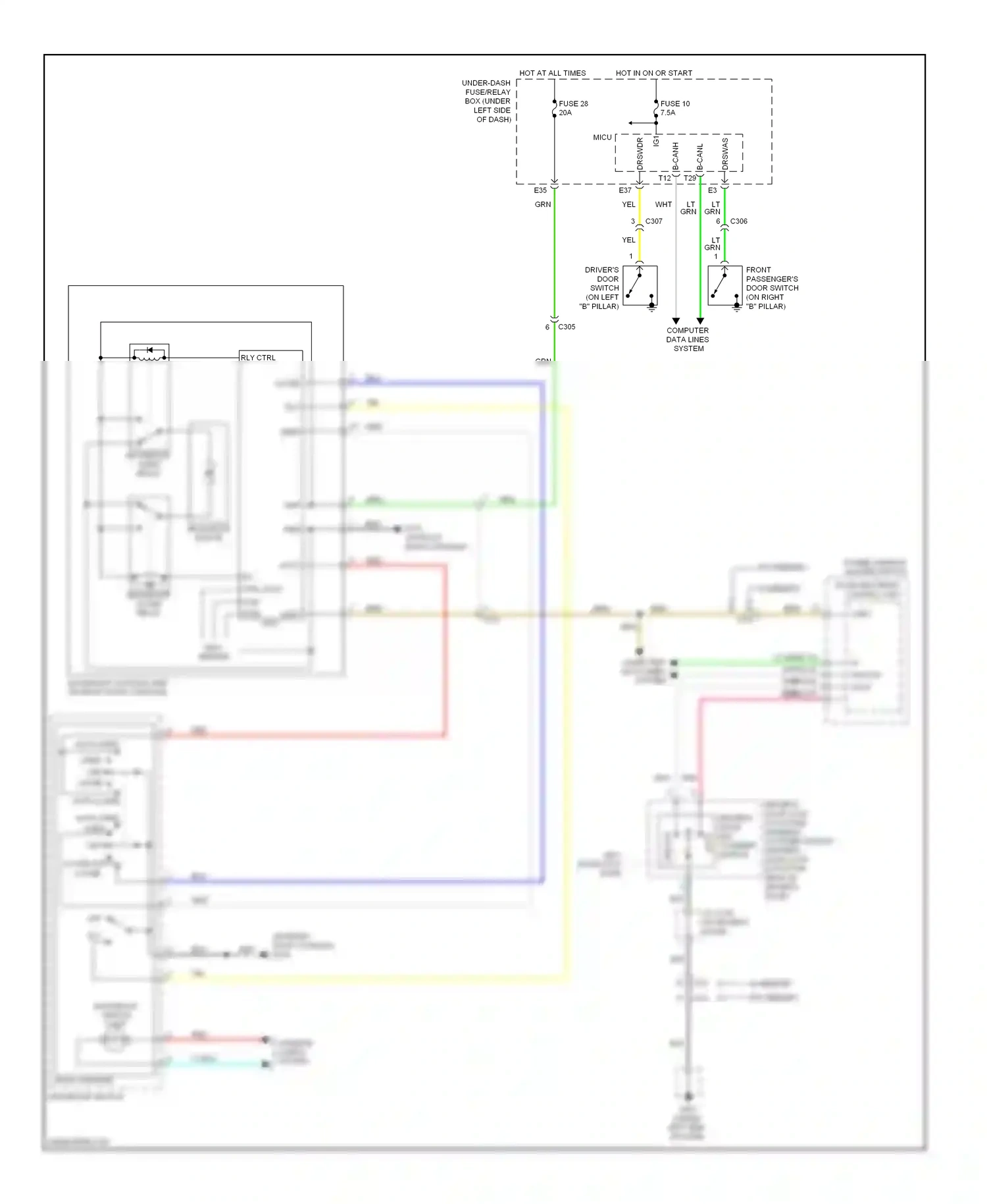 Wiring diagram yel for Honda Pilot II facelift (2011-2015) (74 of 103)