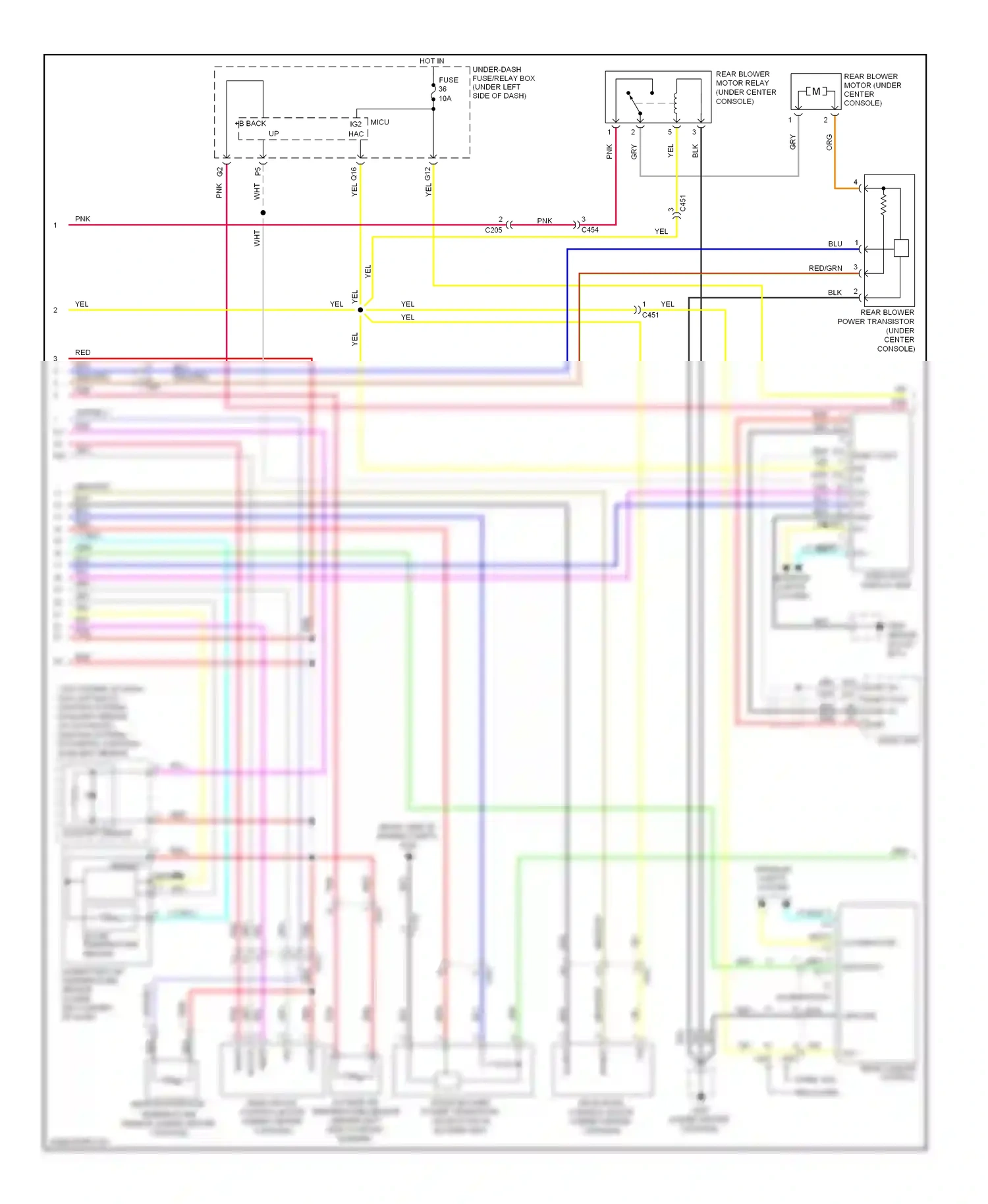 Wiring diagram yel for Honda Pilot II facelift (2011-2015) (4 of 103)