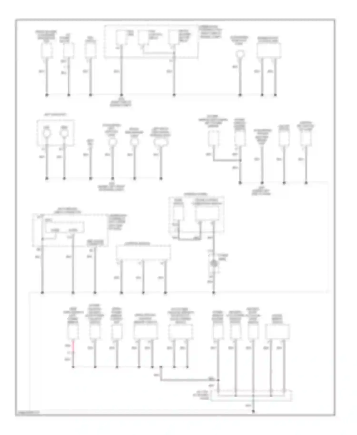 Pilot Honda II (2008-2011): Ground distribution circuit (2 of 5)