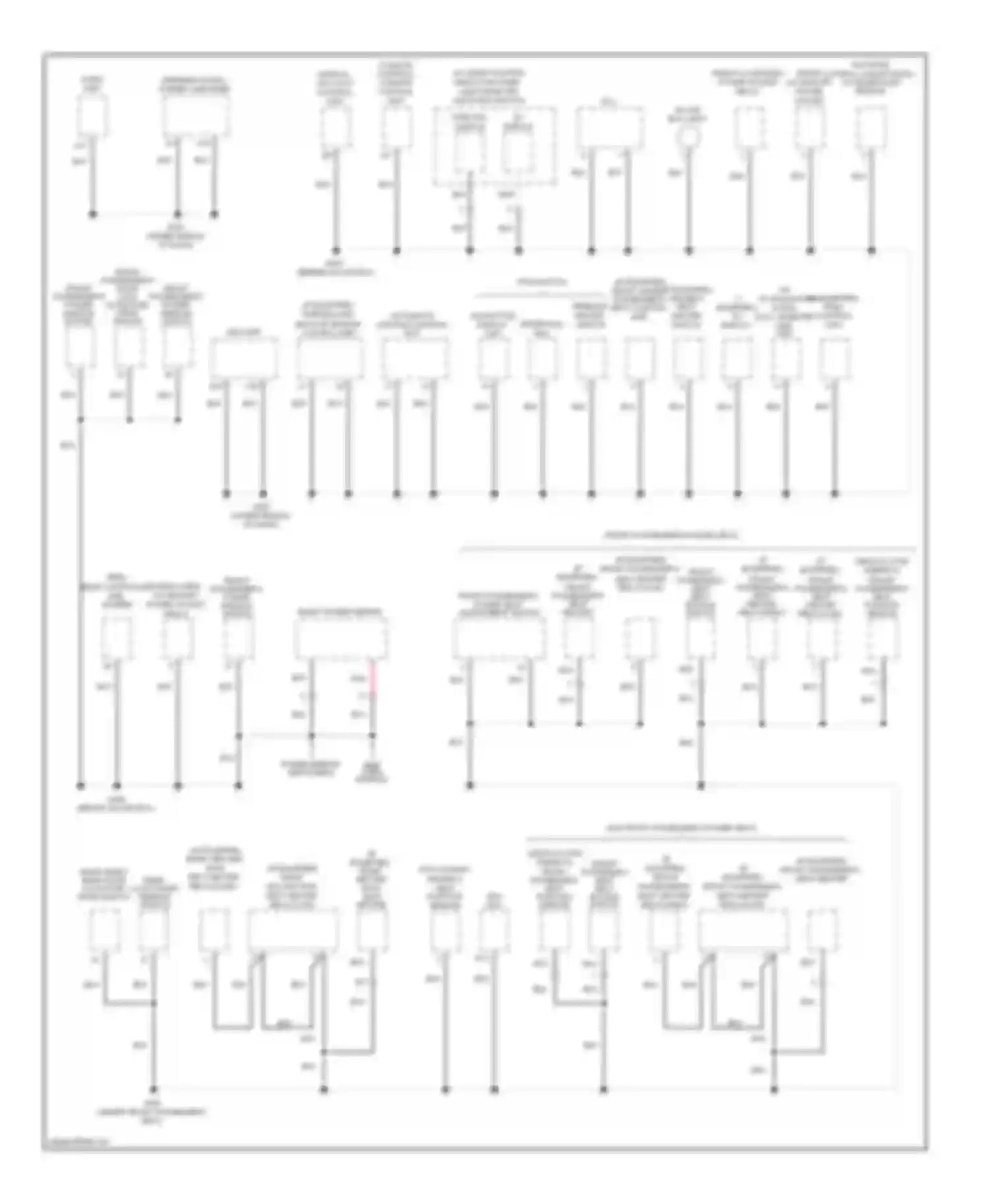 Pilot Honda II (2008-2011): Ground distribution circuit (3 of 5)