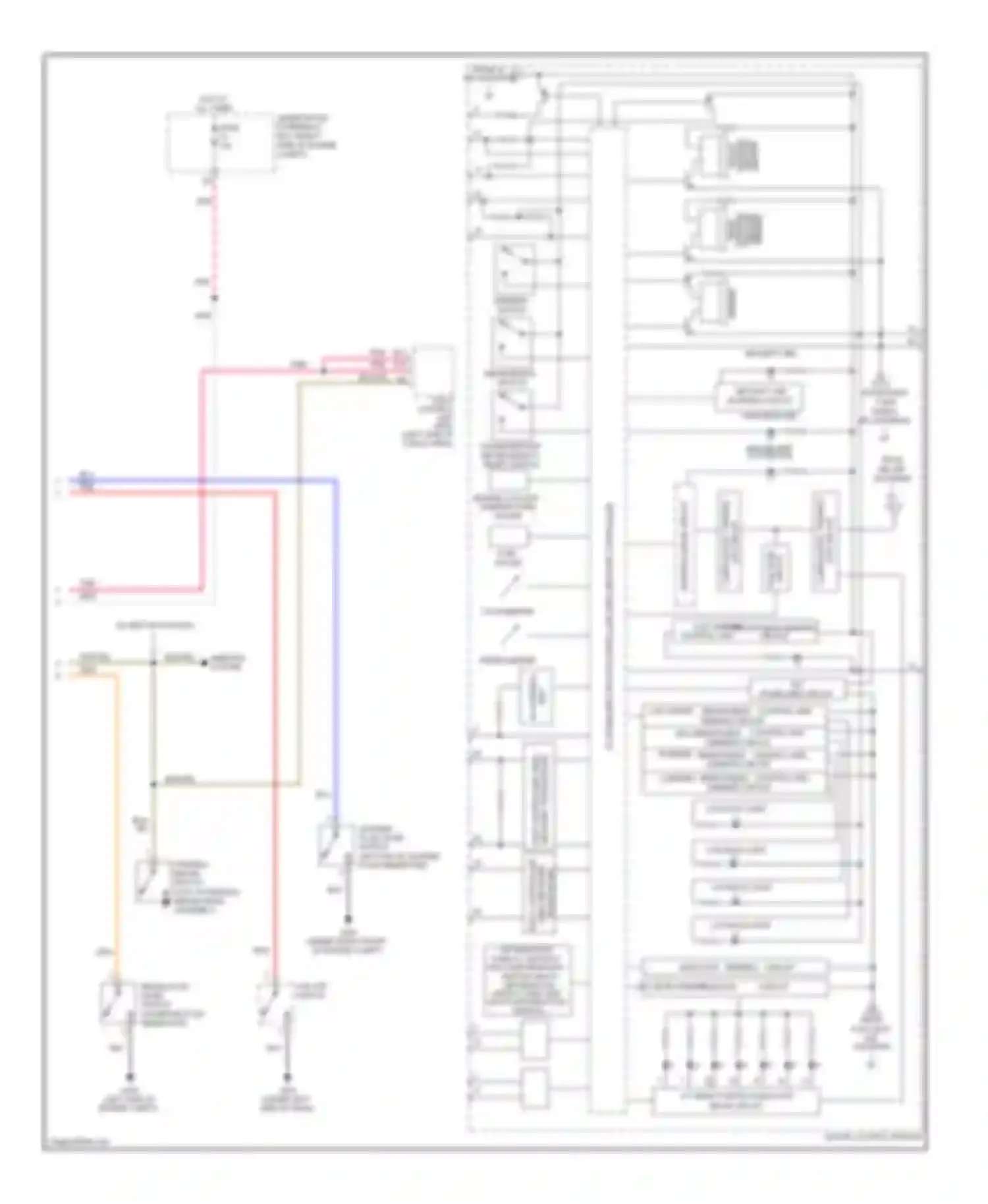 Pilot Honda II (2008-2011): Instrument cluster circuit (2 of 2)