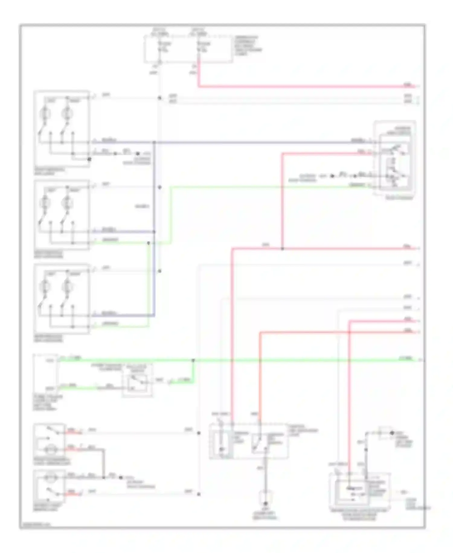 Pilot Honda II (2008-2011): Courtesy lamps circuit (1 of 2)