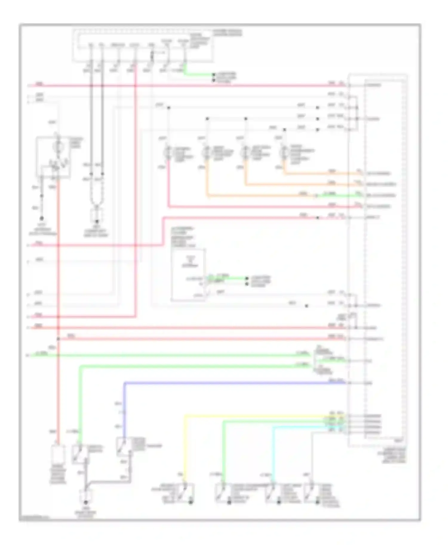 Pilot Honda II (2008-2011): Courtesy lamps circuit (2 of 2)