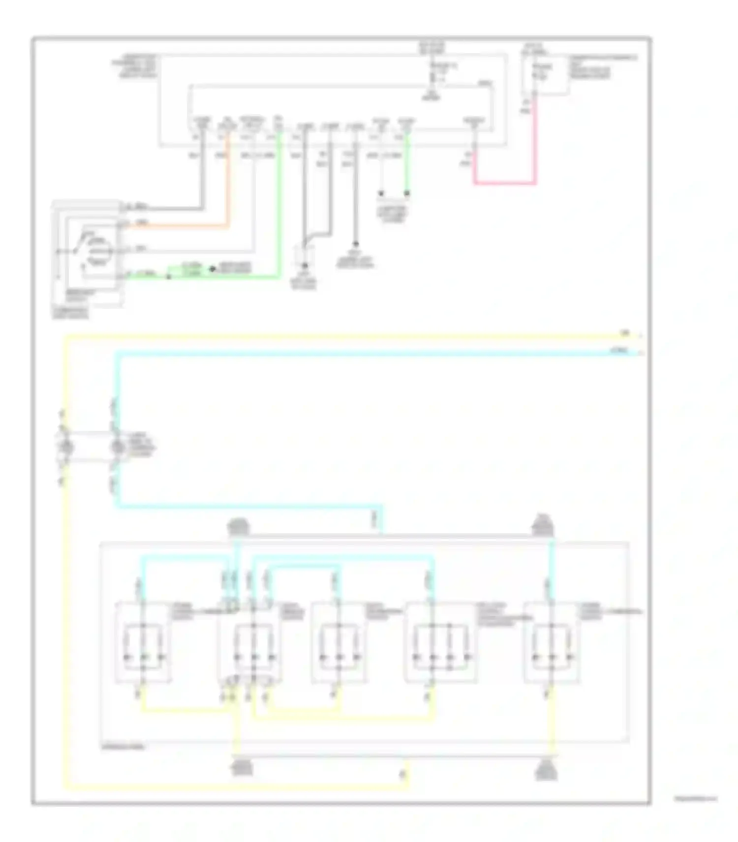 Pilot Honda II (2008-2011): Instrument illumination circuit (1 of 3)