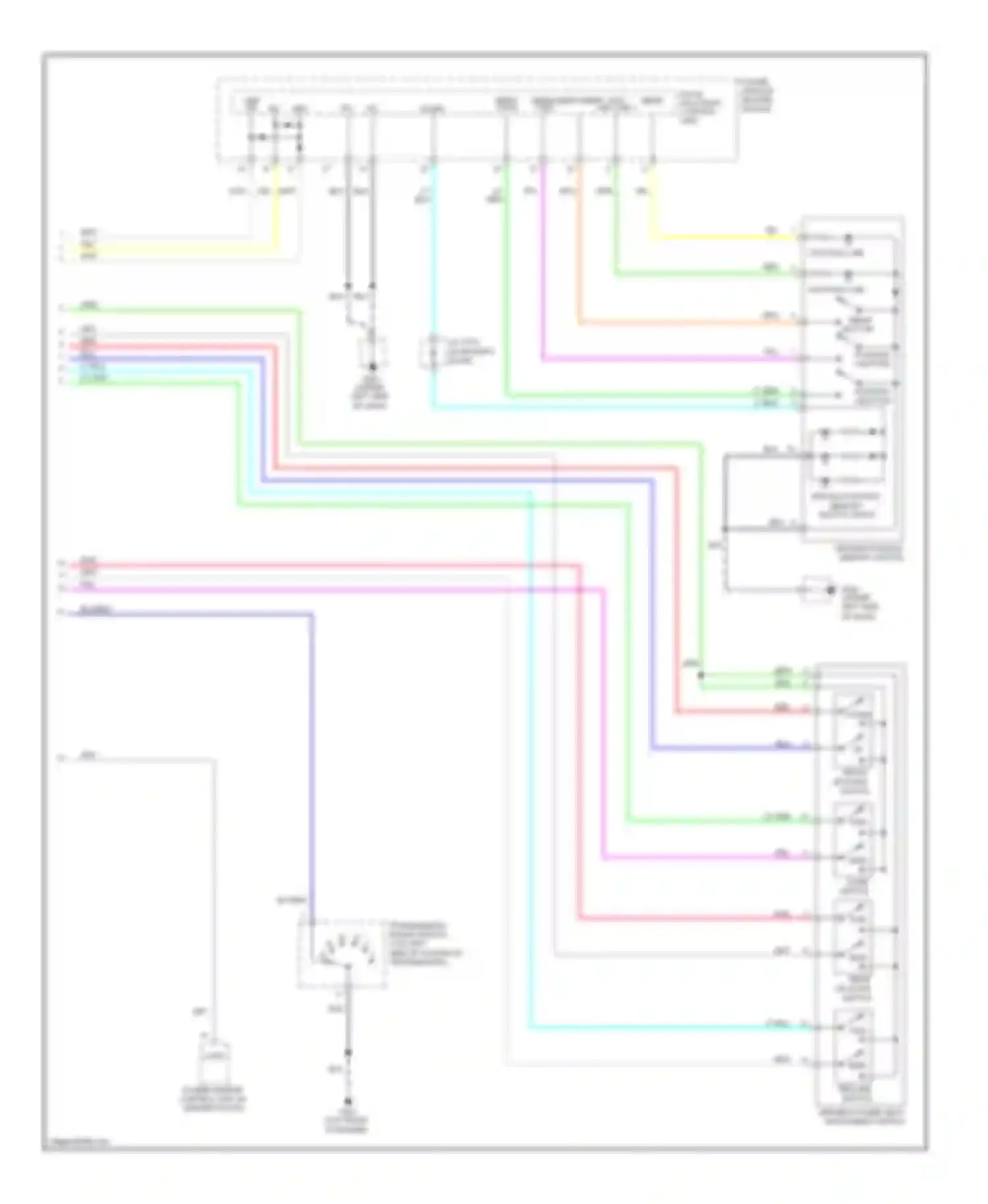 Pilot Honda II (2008-2011): Memory seat circuit (2 of 2)