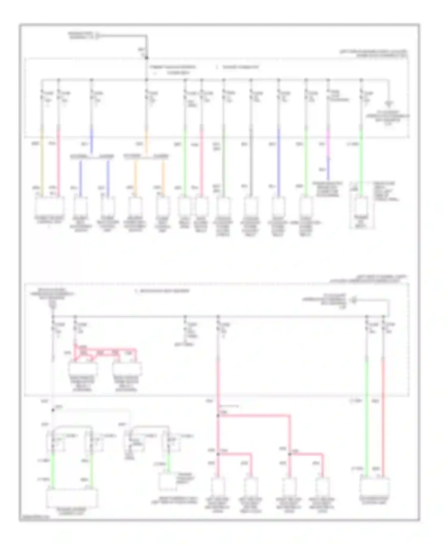 Pilot Honda II (2008-2011): Power distribution circuit (2 of 8)