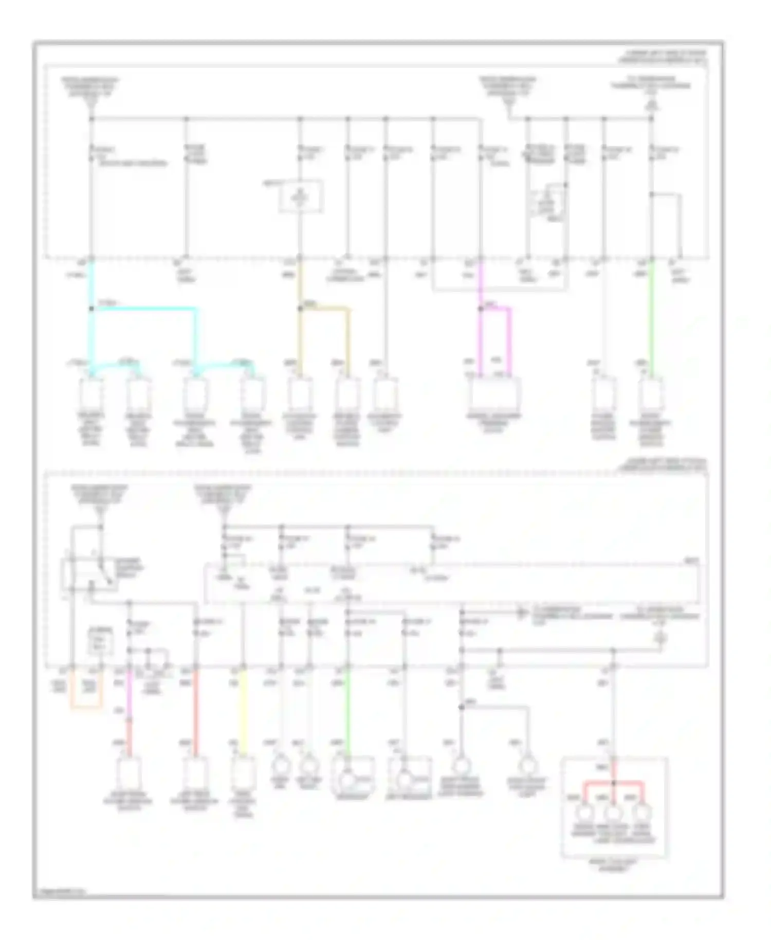 Pilot Honda II (2008-2011): Power distribution circuit (4 of 8)