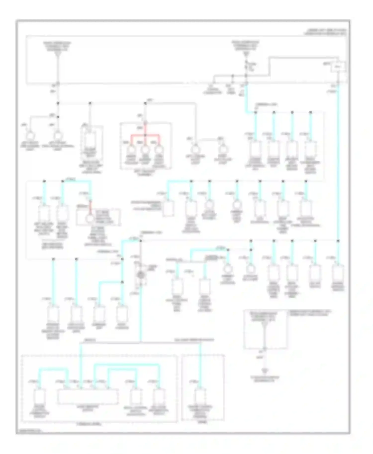 Pilot Honda II (2008-2011): Power distribution circuit (5 of 8)
