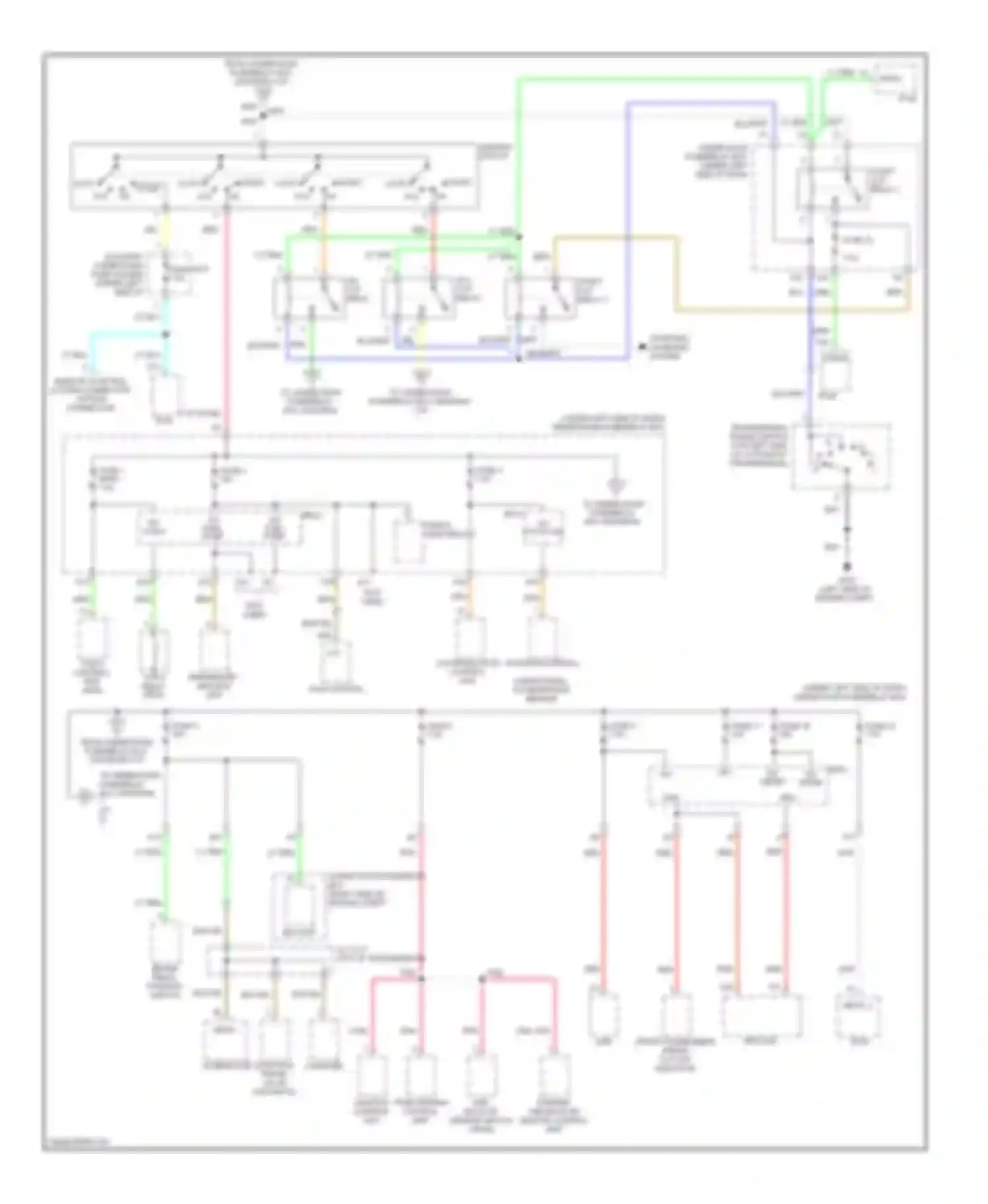 Pilot Honda II (2008-2011): Power distribution circuit (6 of 8)