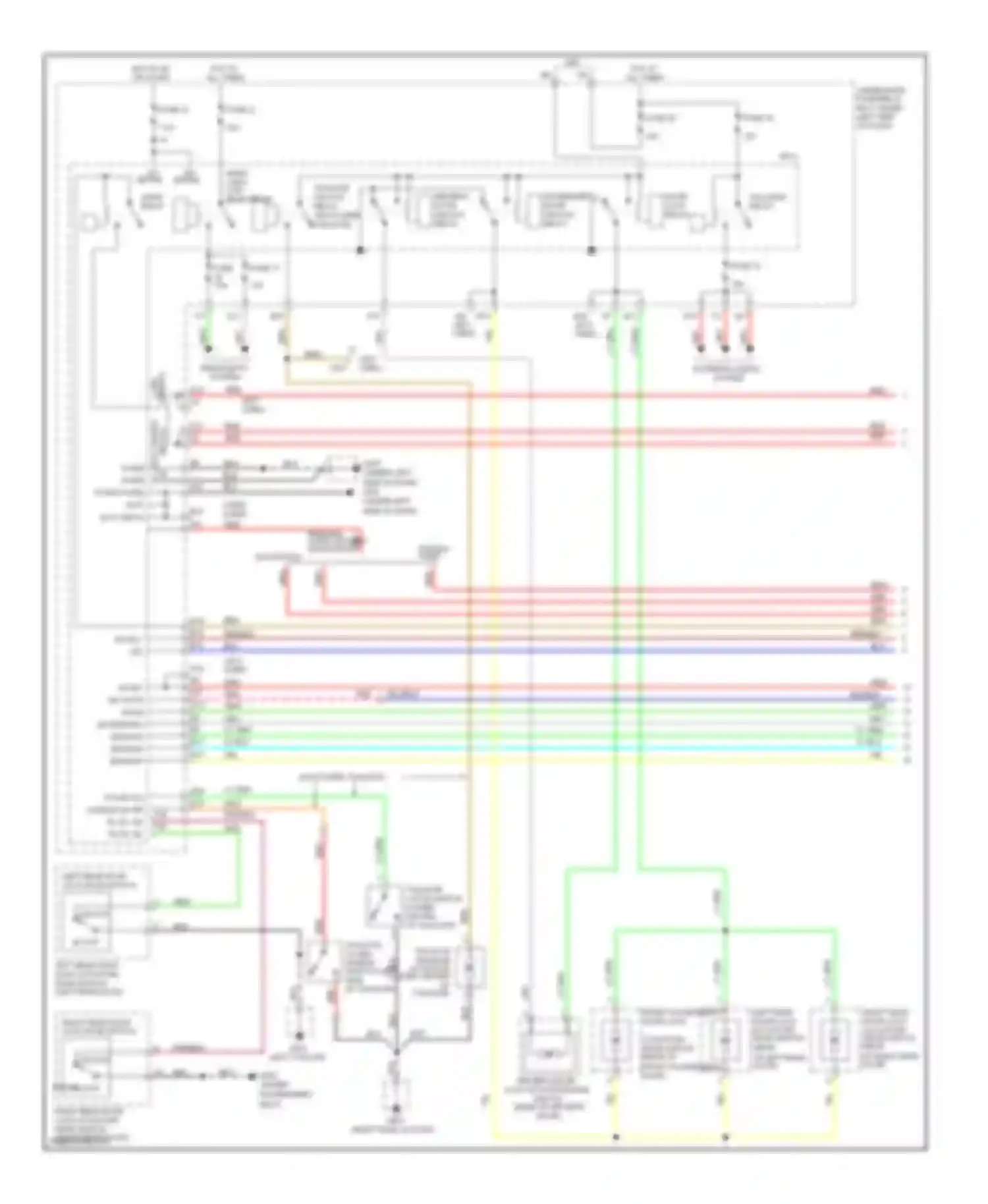 Pilot Honda II (2008-2011): Power door locks circuit (1 of 3)